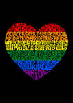 Premium Blend Word Art Graphic T-Shirt - Pride Heart