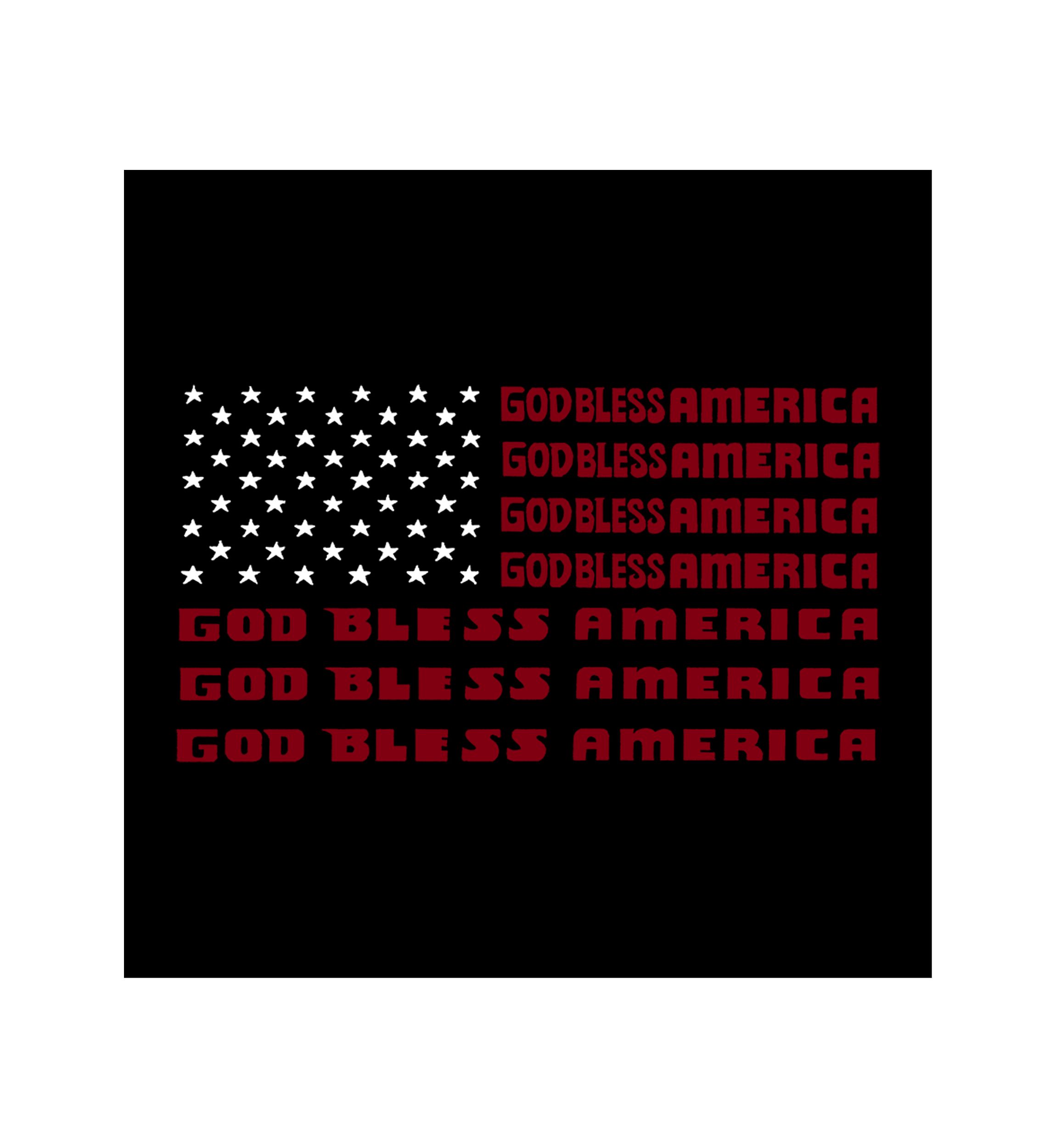 Premium Blend Word Art Graphic T-Shirt - God Bless America