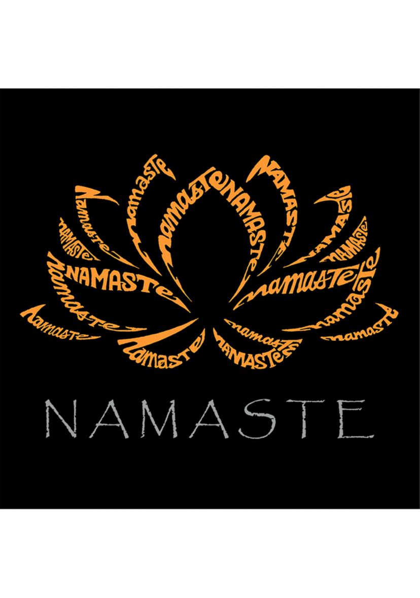 Word Art Long Sleeve T-shirt - Namaste
