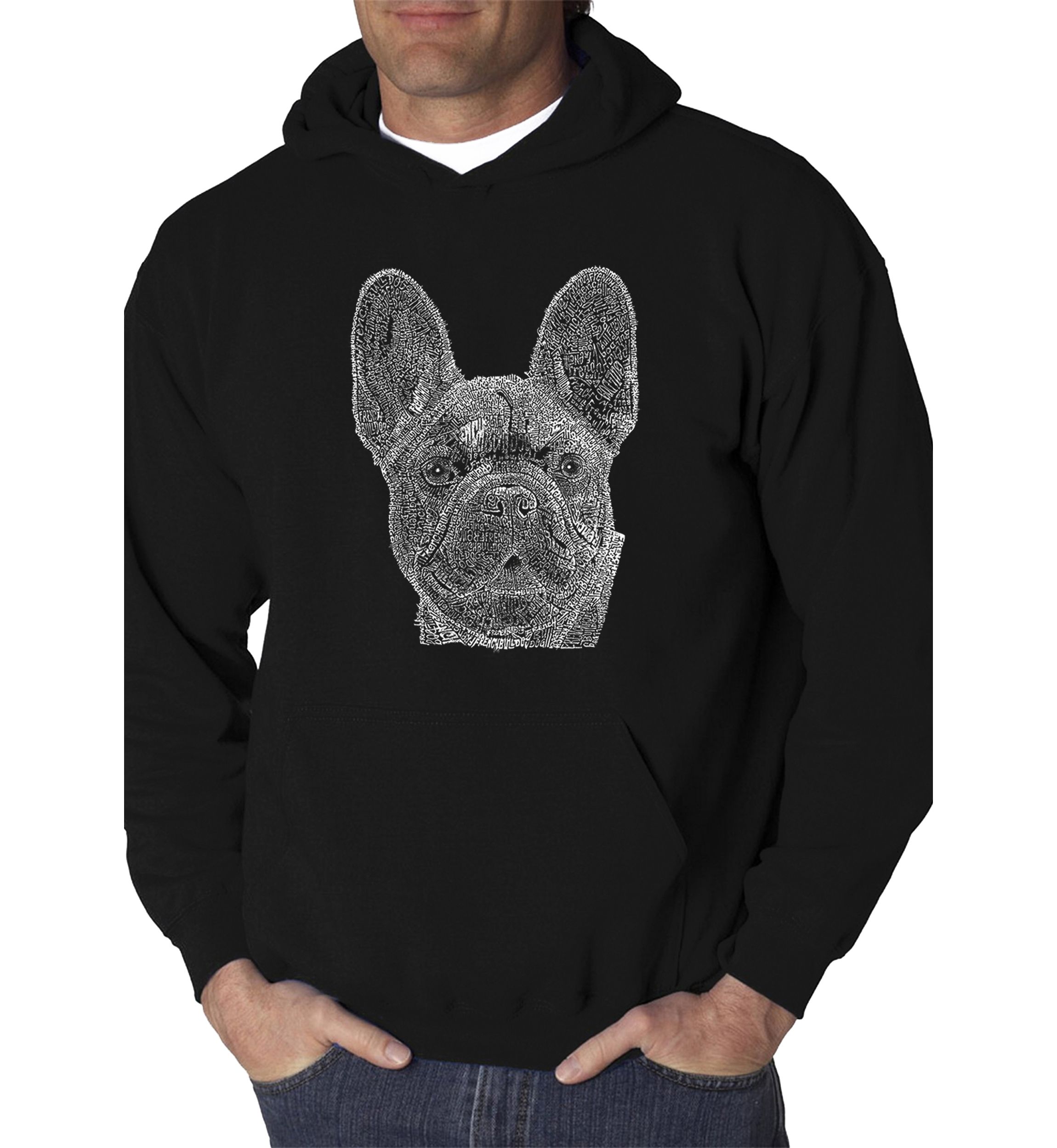 Word Art Hooded Sweatshirt - French Bulldog