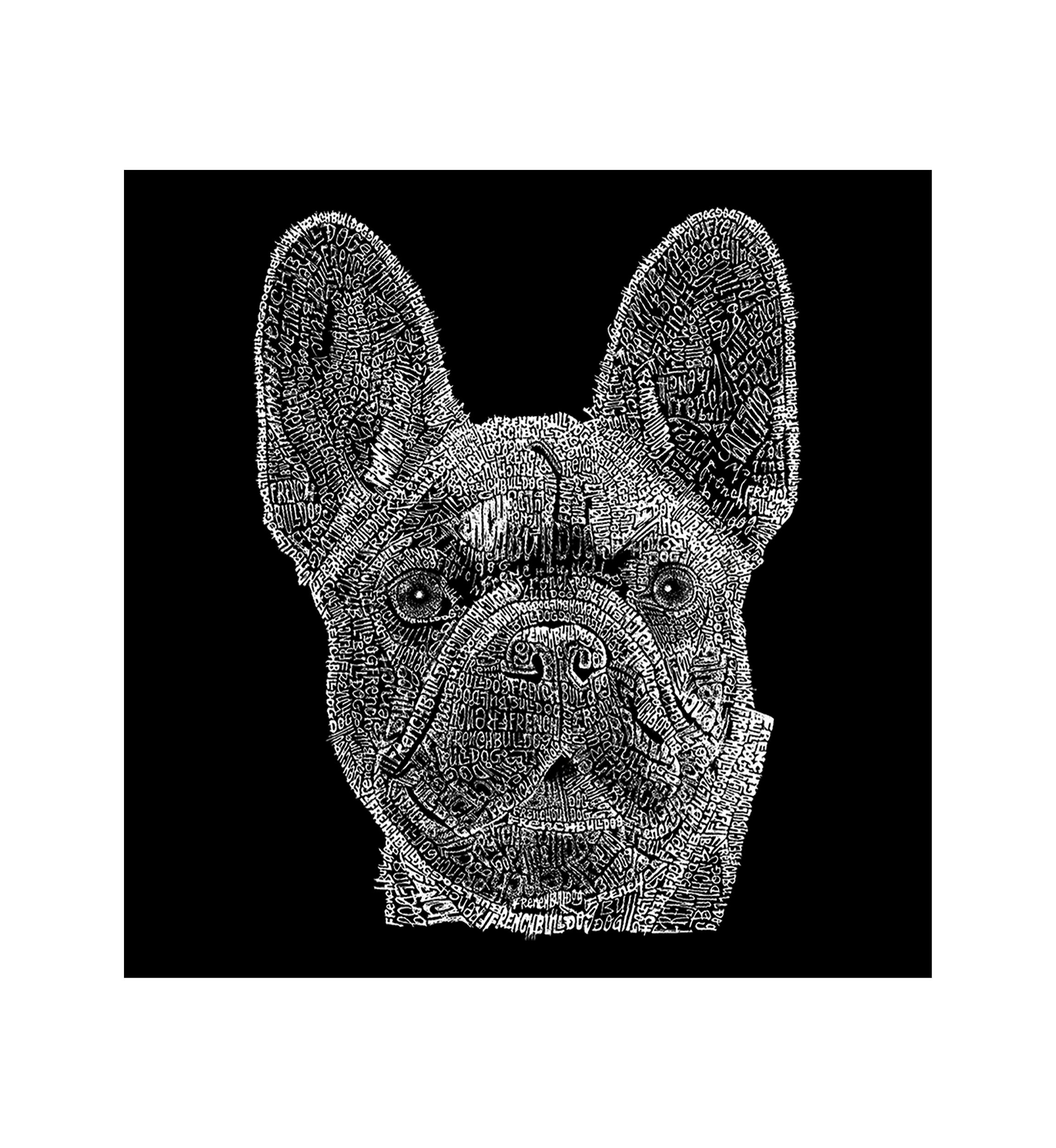 Word Art Hooded Sweatshirt - French Bulldog