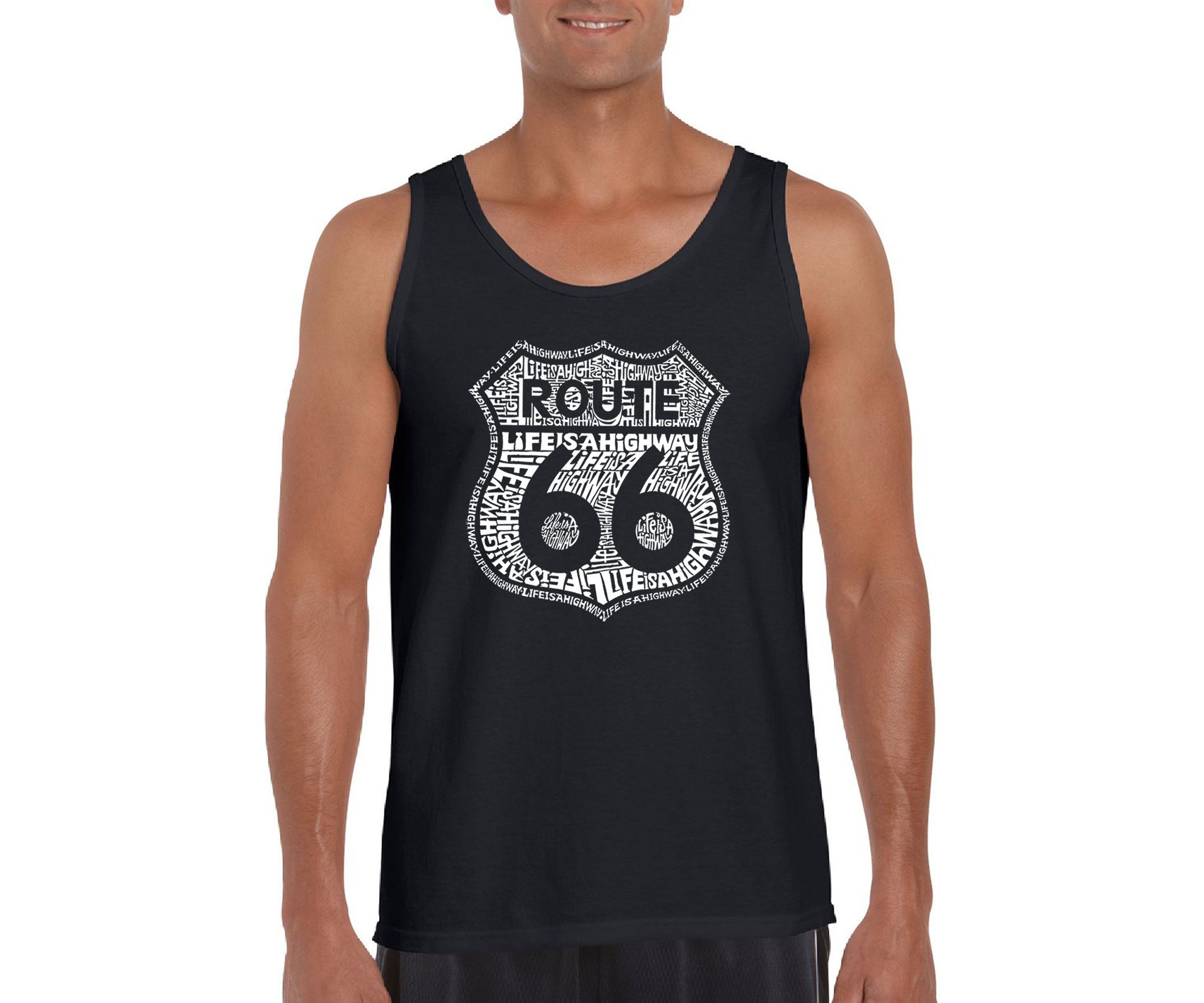 Word Art Tank Top - Route 66 - Life is a Highway