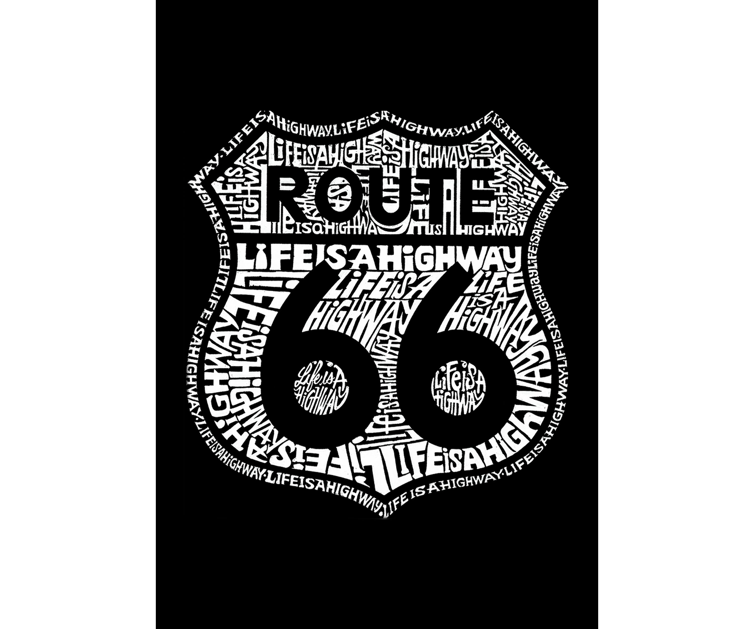 Word Art Tank Top - Route 66 - Life is a Highway