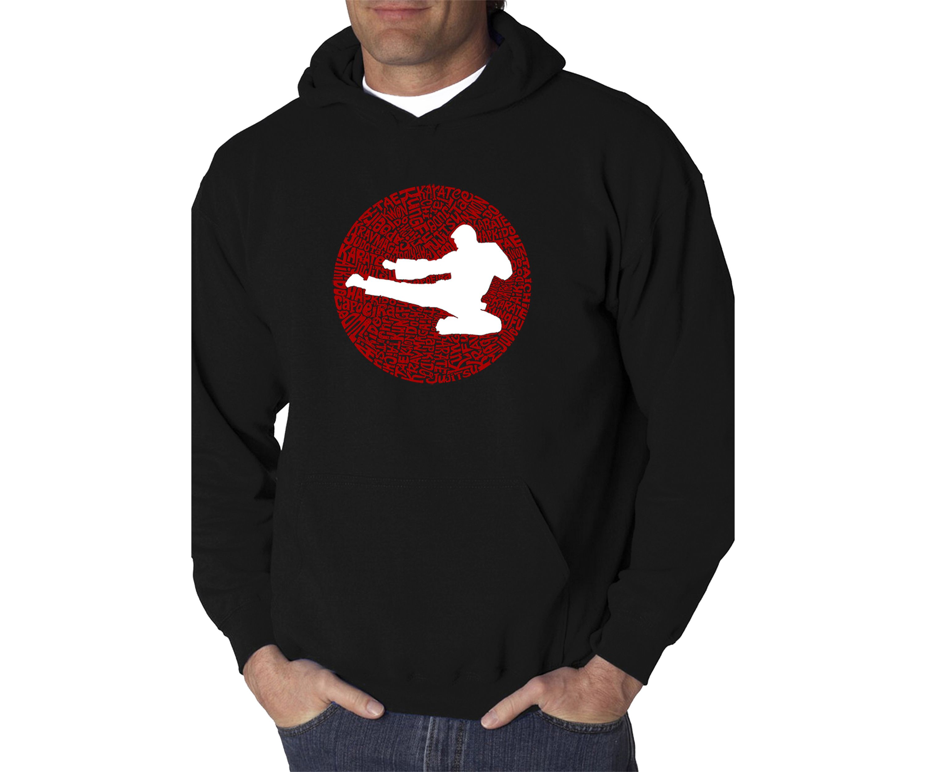 Word Art Hooded Sweatshirt -Types of Martial Arts