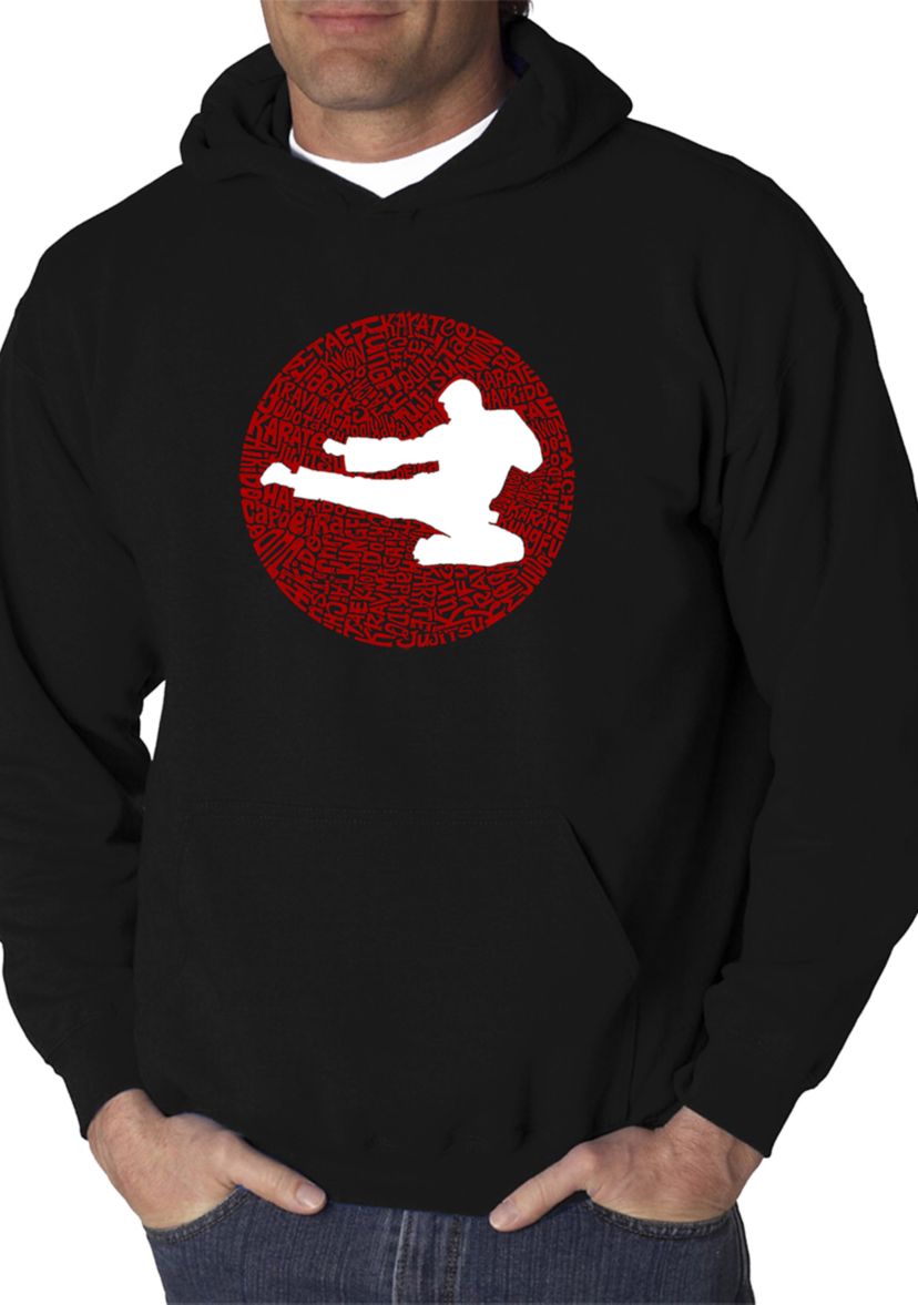 Word Art Hooded Sweatshirt -Types of Martial Arts