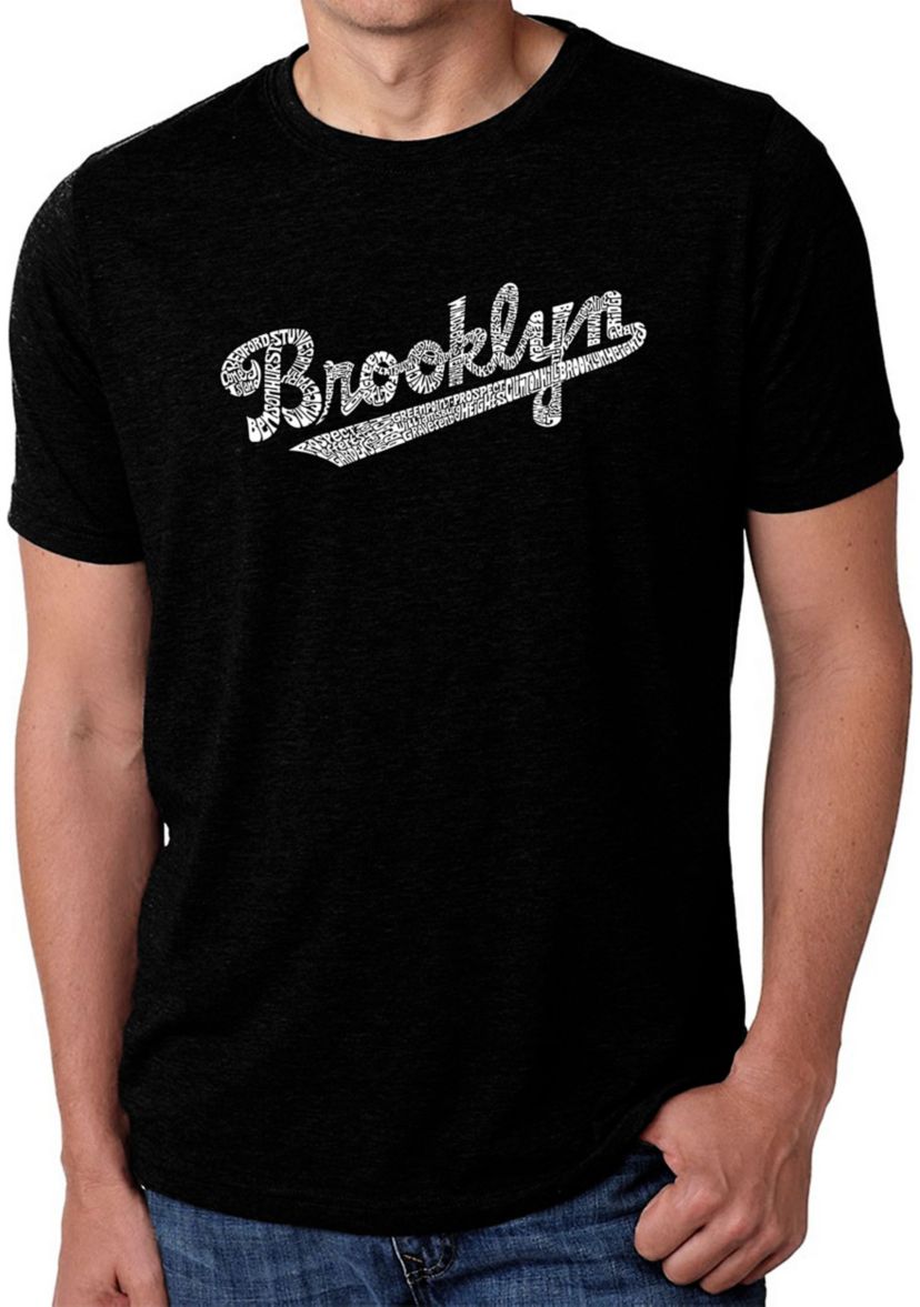 Premium Blend Word Art Graphic Brooklyn Neighborhoods T-Shirt