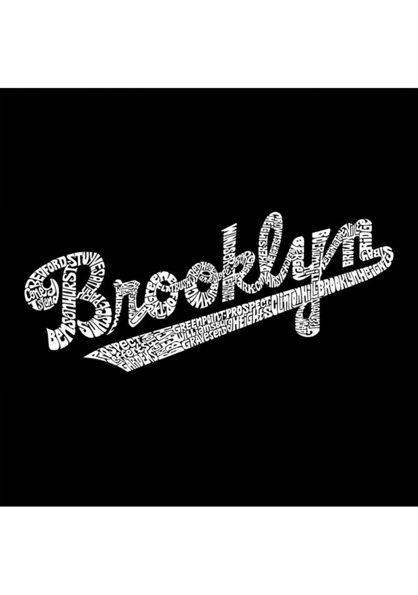 Premium Blend Word Art Graphic Brooklyn Neighborhoods T-Shirt