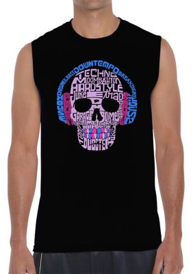 LA Pop Art Men's Word Art Graphic Styles of EDM Music Sleeveless T-Shirt -  320370111735960