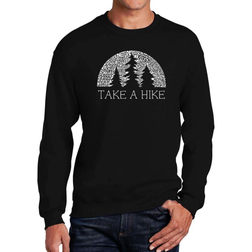 Mens Word Art Crewneck Sweatshirt - Nature Lover