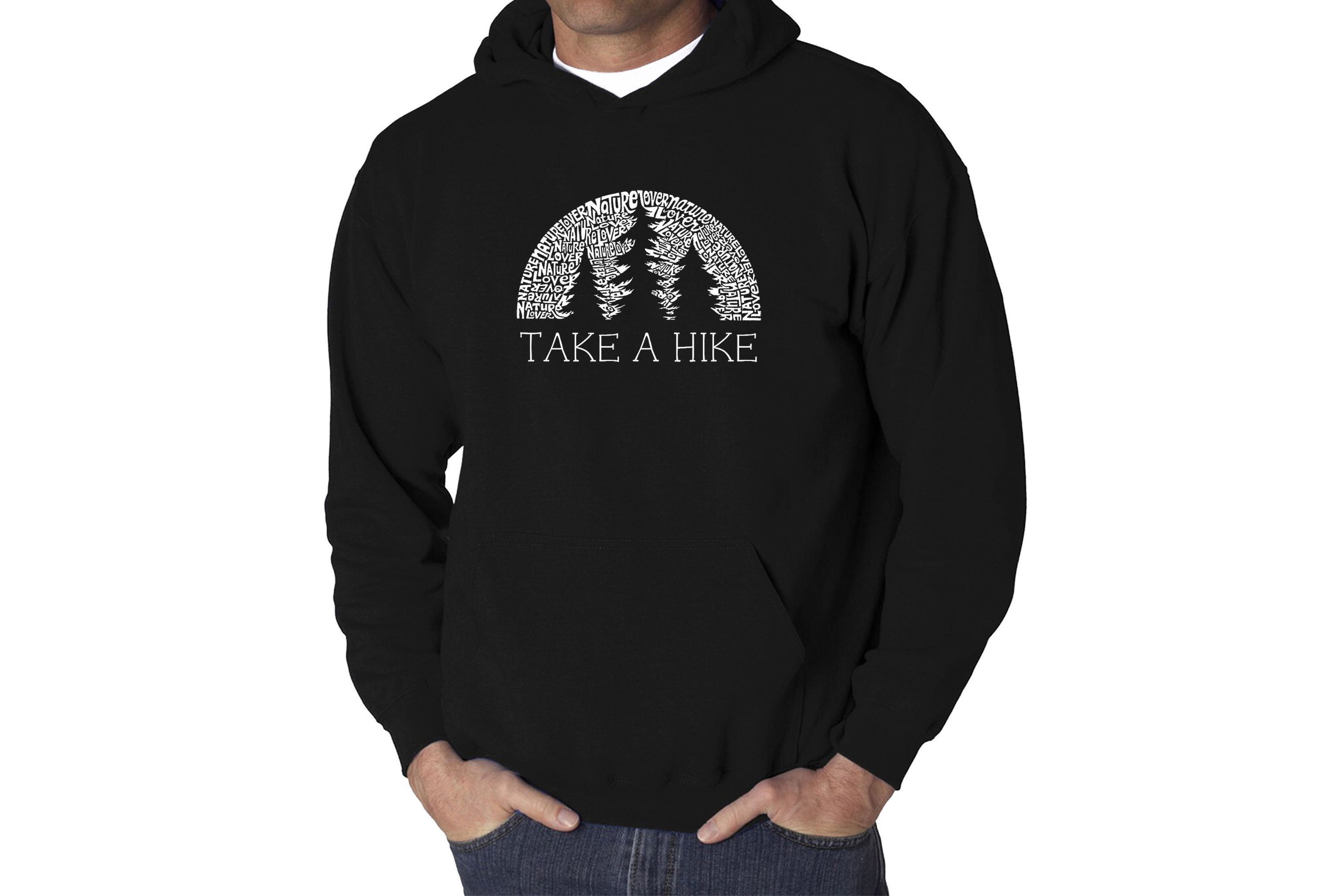 Mens Word Art Hooded Sweatshirt - Nature Lover