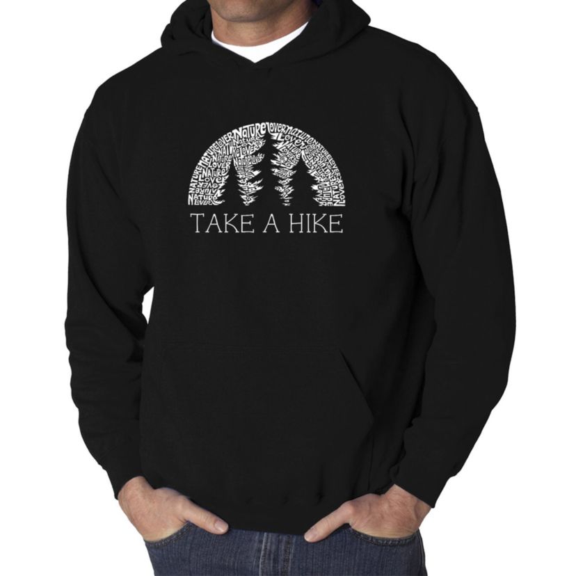 Mens Word Art Hooded Sweatshirt - Nature Lover
