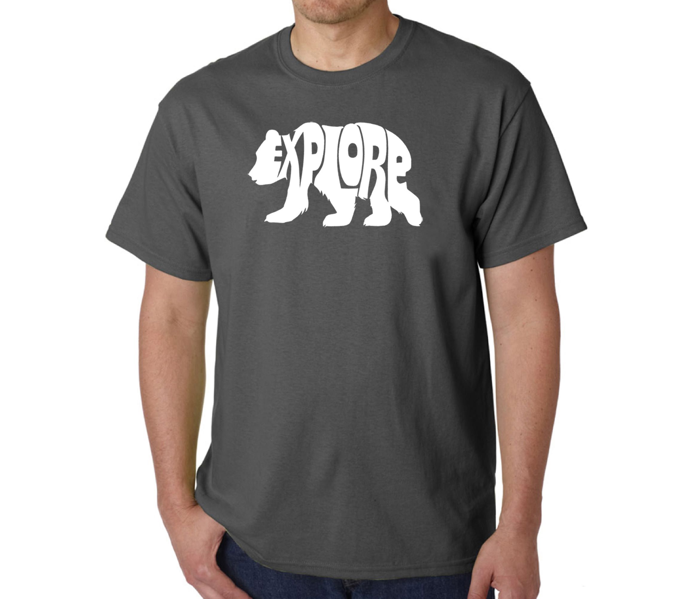 Mens Word Art T-Shirt - Explore