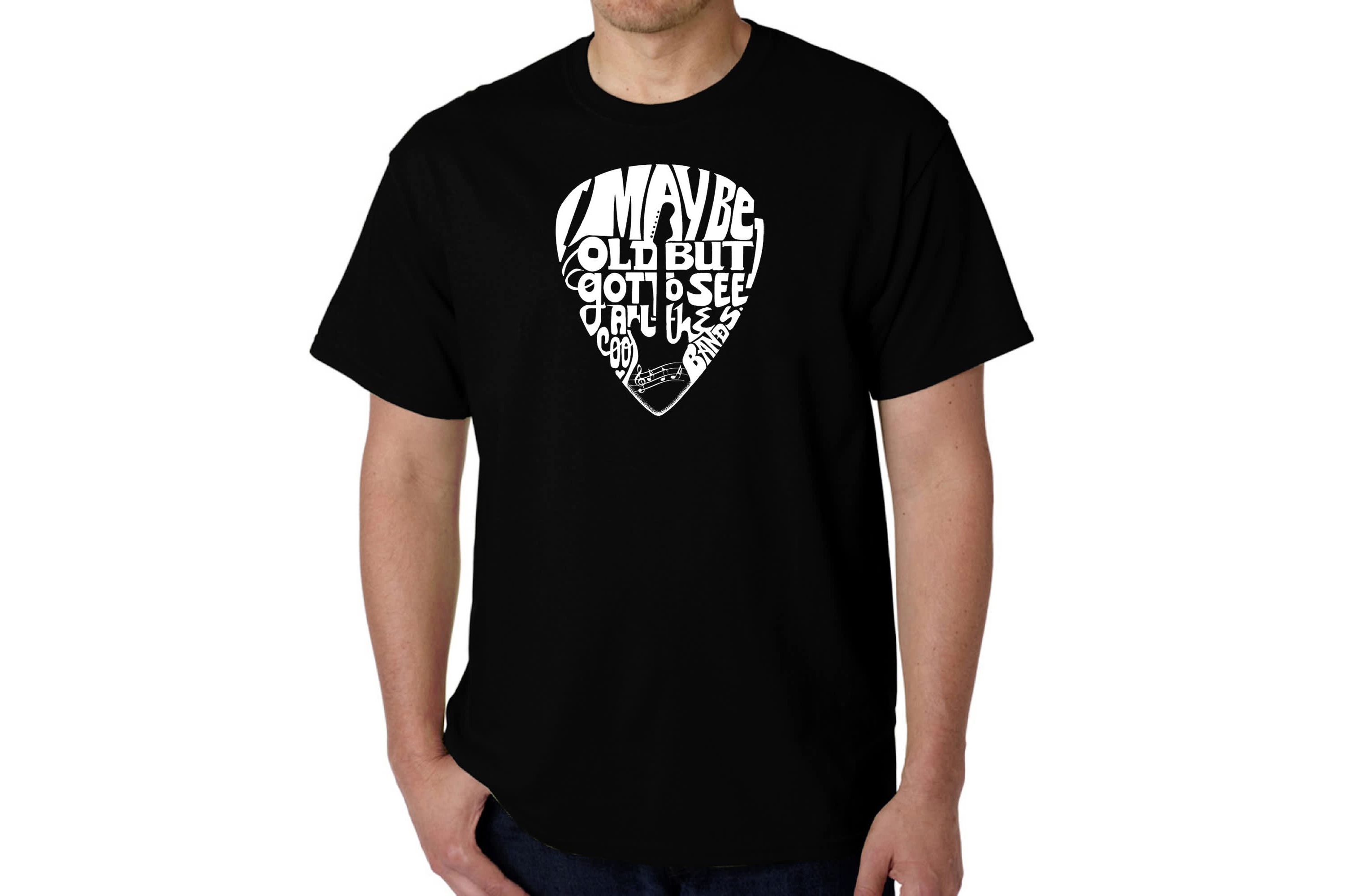 Mens Word Art T-shirt - Guitar Pick