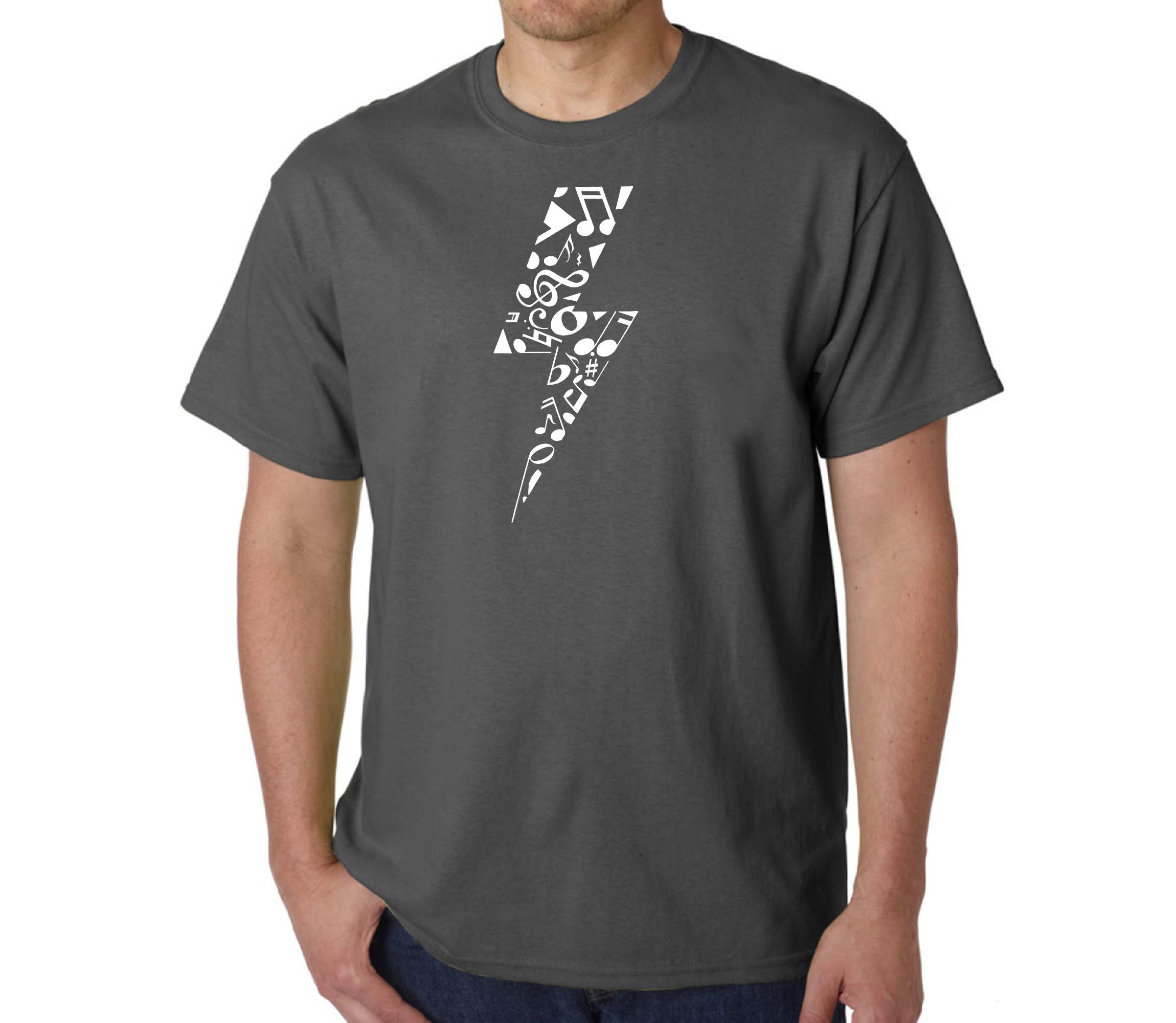 Mens Word Art T-shirt - Lightning Bolt