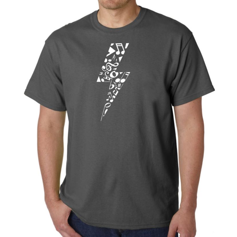Mens Word Art T-shirt - Lightning Bolt
