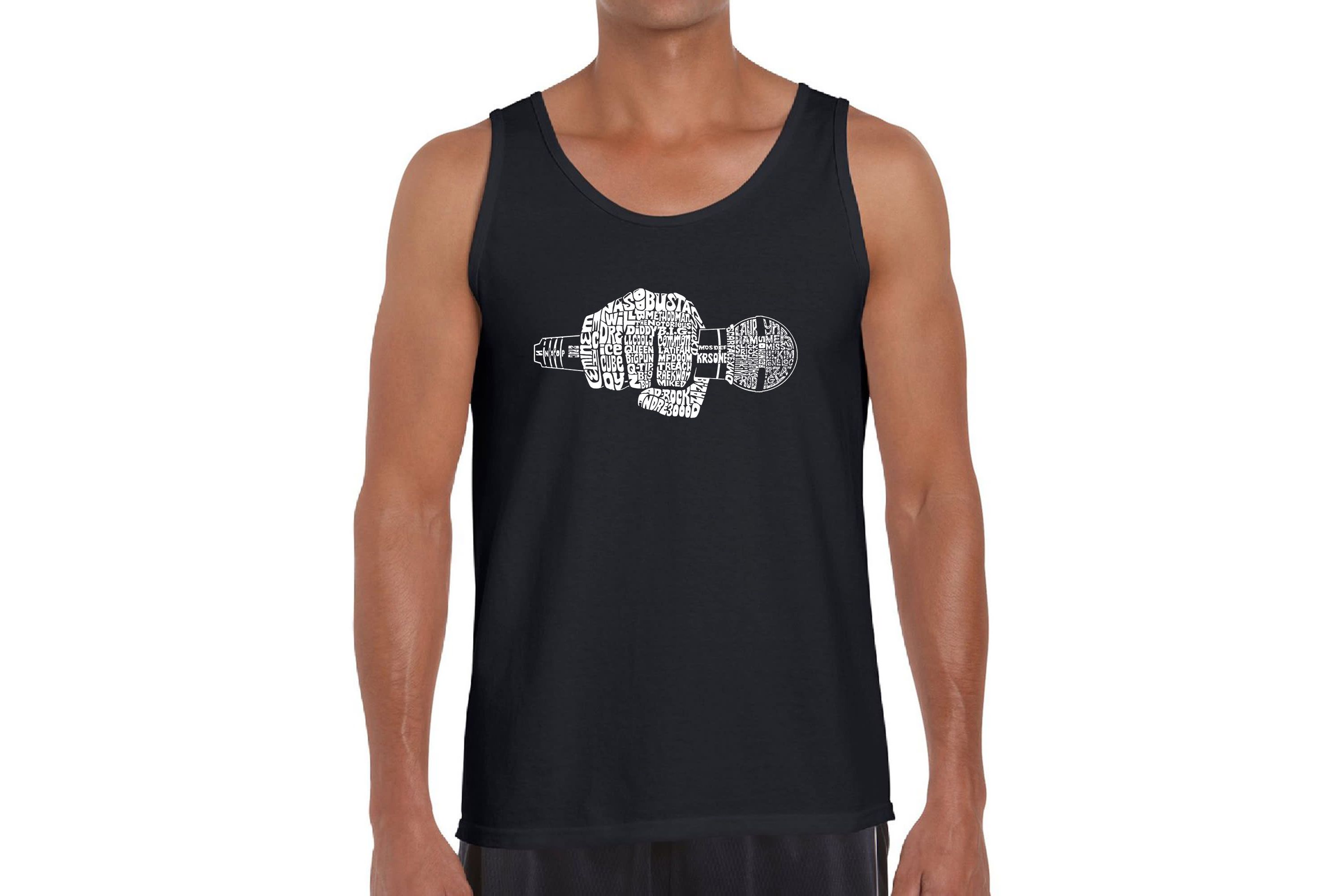 Mens Word Art Tank Top - 90s Rappers