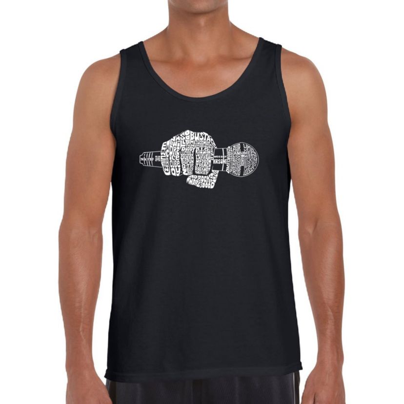 Mens Word Art Tank Top - 90s Rappers