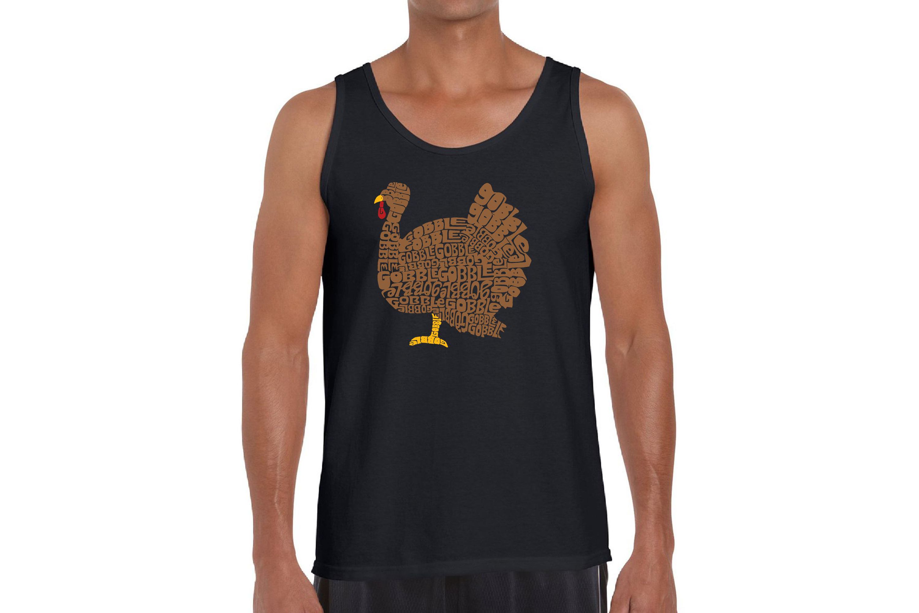 Mens Word Art Tank Top  - Thanksgiving
