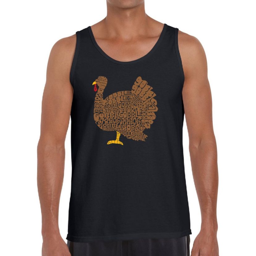 Mens Word Art Tank Top  - Thanksgiving
