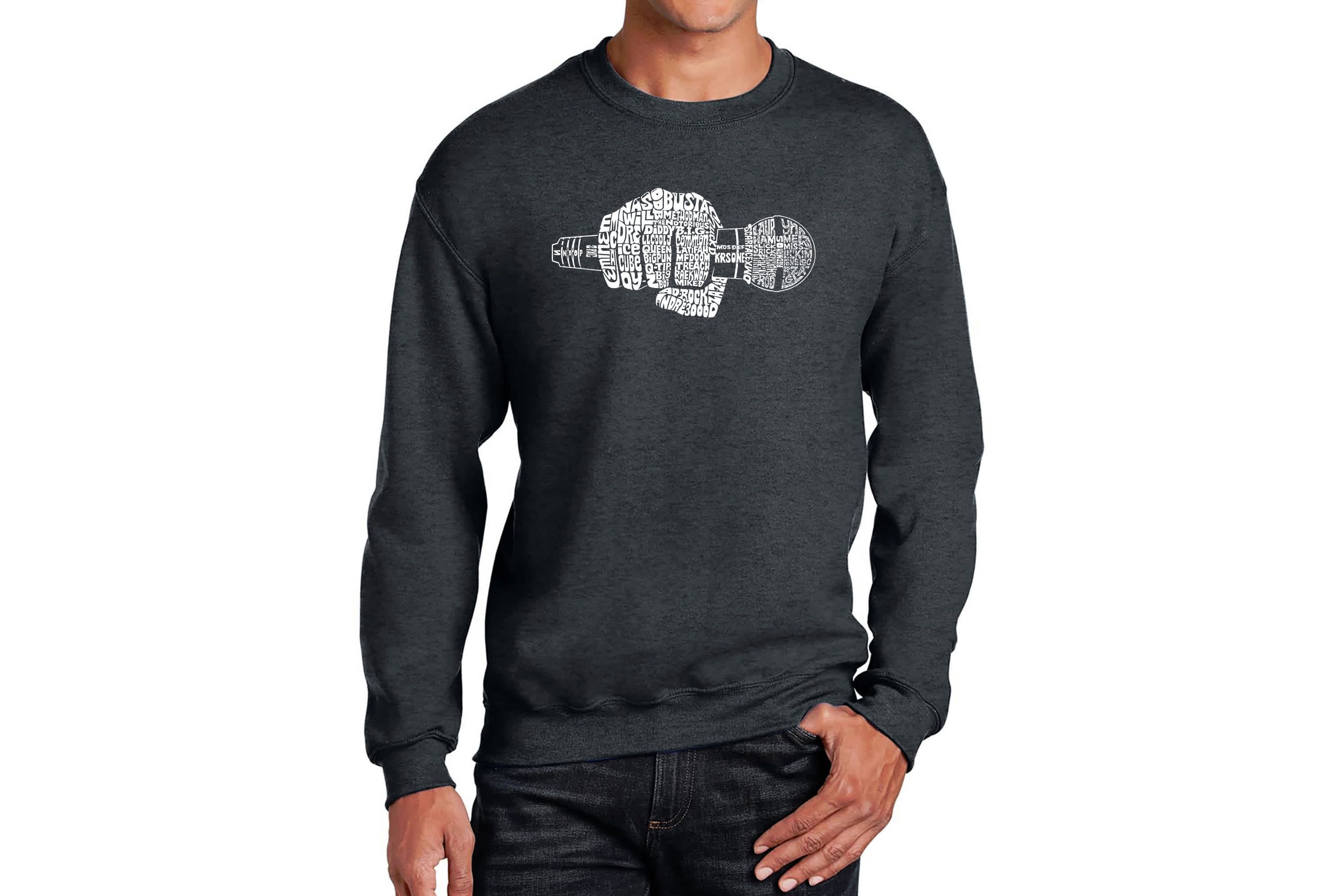 Mens Word Art Crewneck Sweatshirt - 90s Rappers