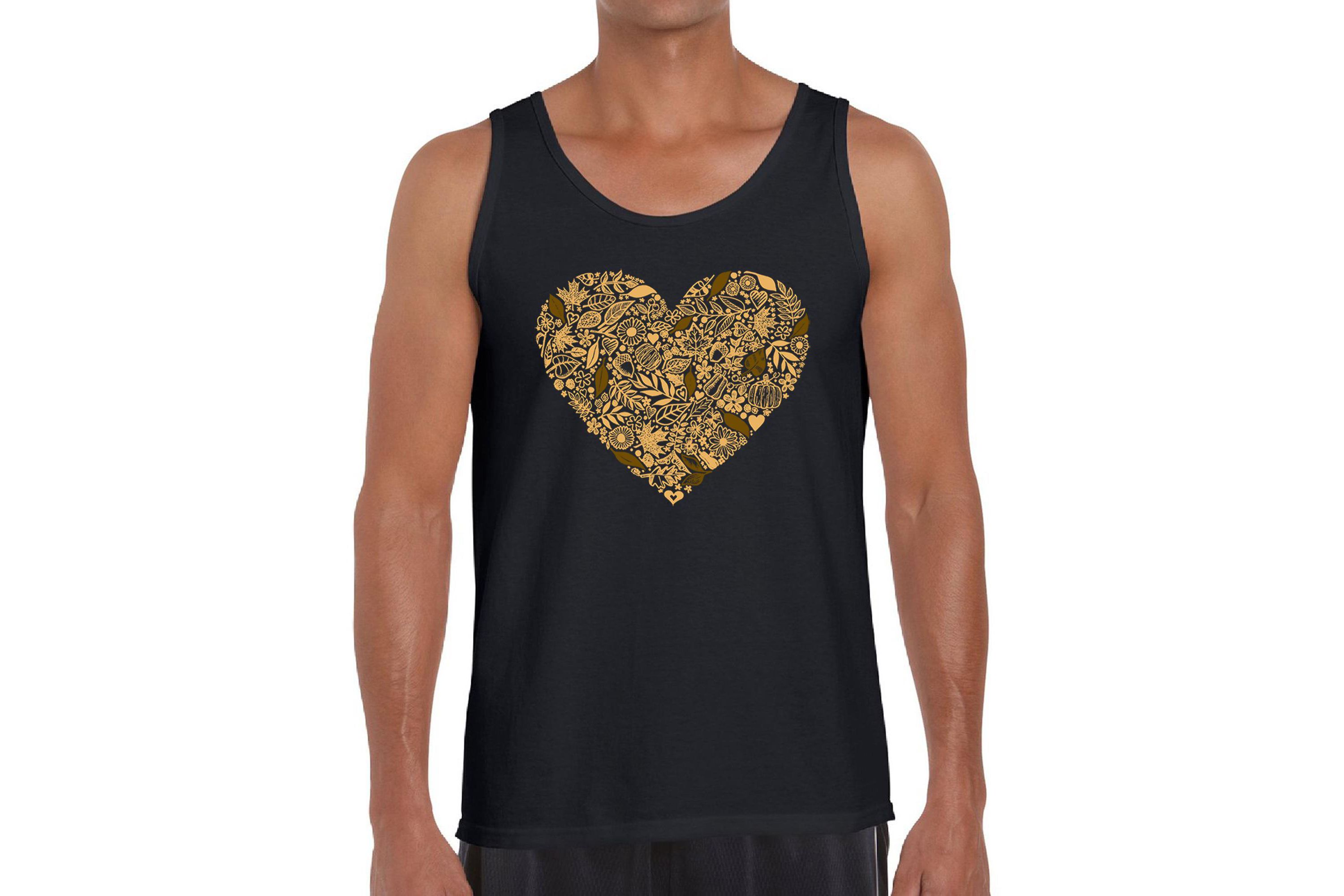 Mens Word Art Tank Top - Fall Vibes