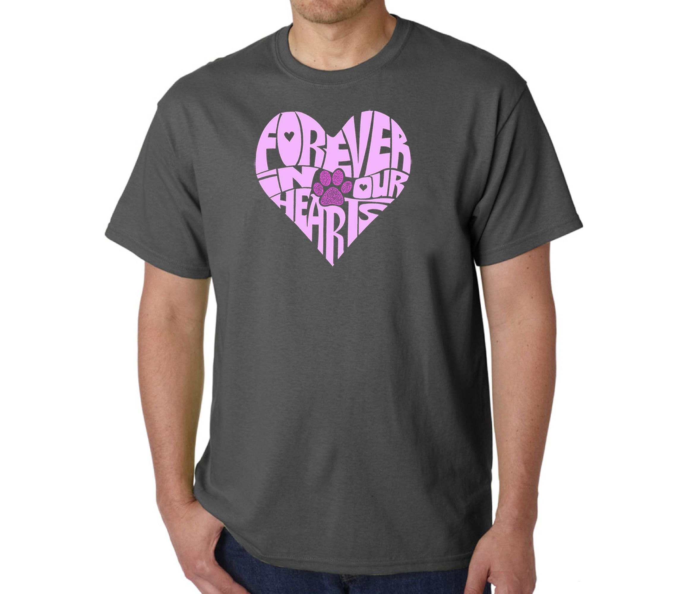 Mens Word Art T-Shirt - Forever In Our Hearts