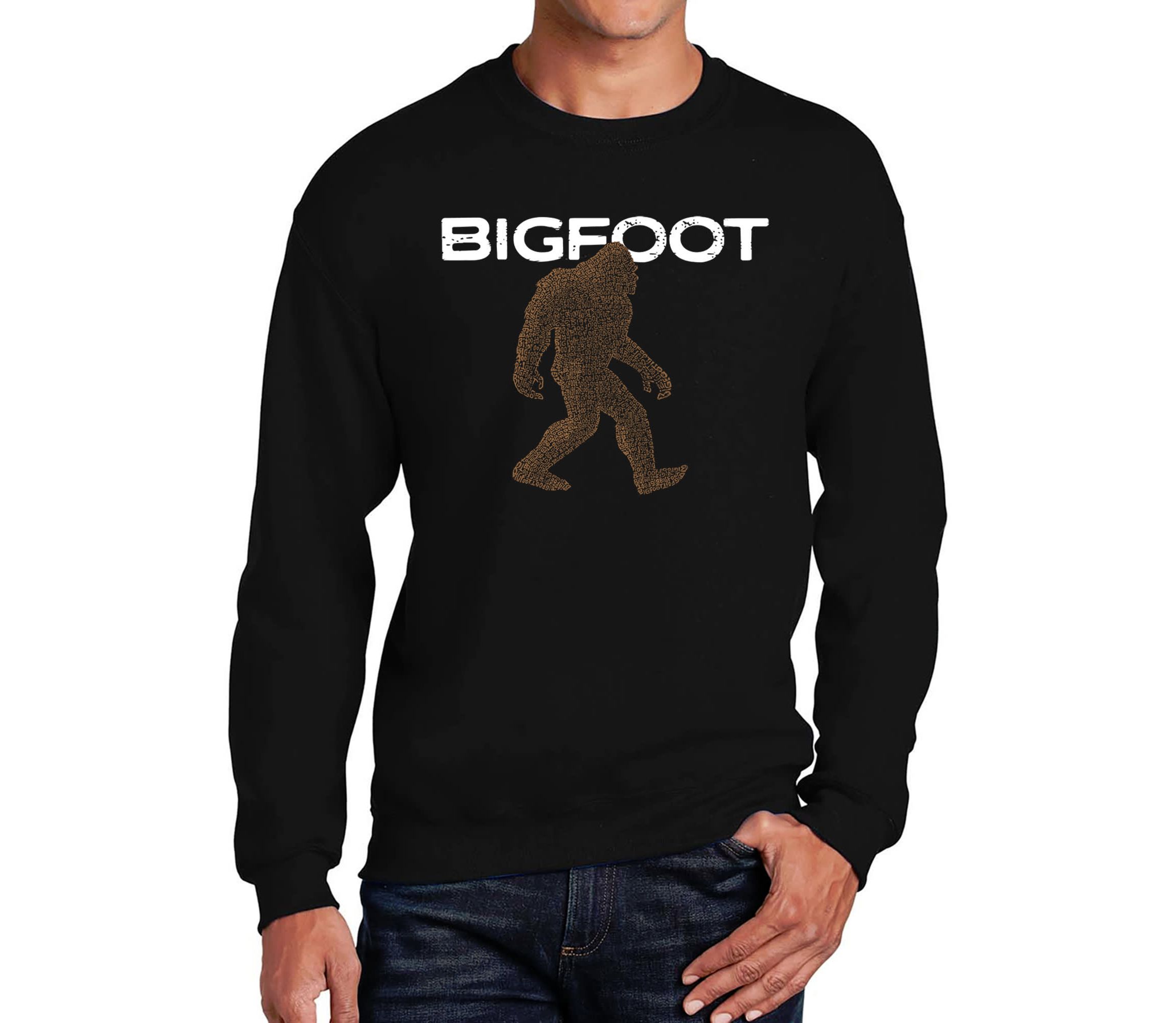 Mens Word Art Crewneck Sweatshirt  - Bigfoot