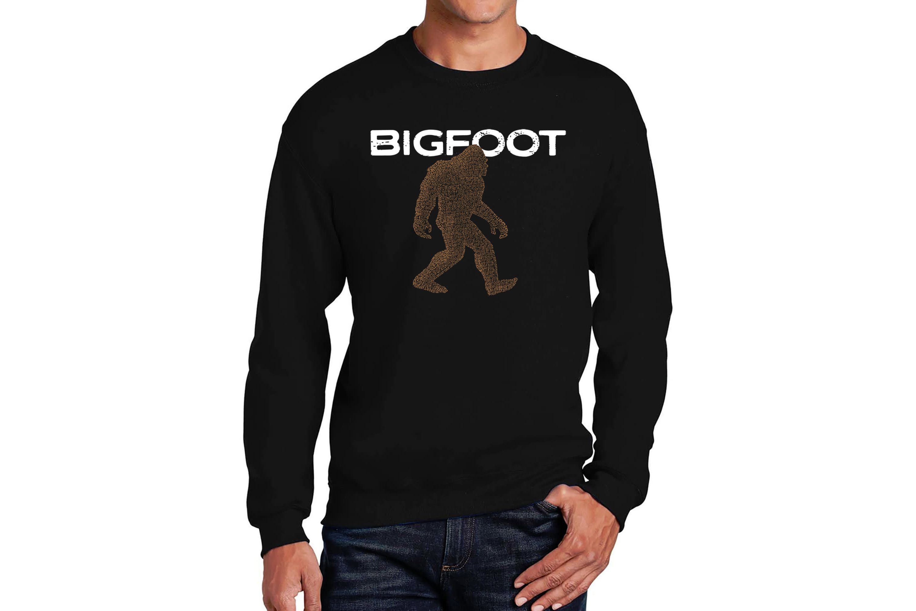 Mens Word Art Crewneck Sweatshirt  - Bigfoot