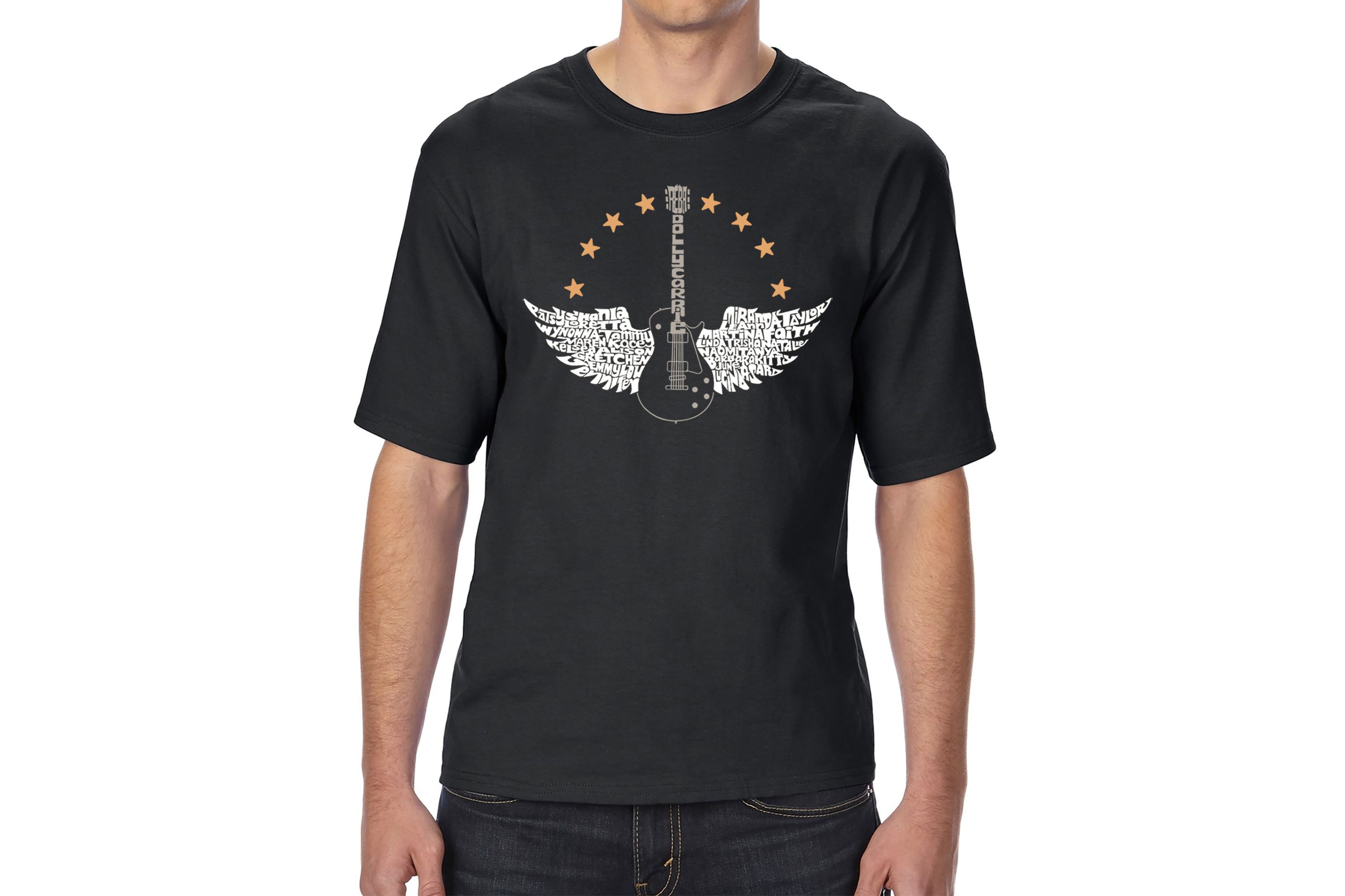 Mens Tall and Long Word Art T-Shirt - Country Female Singers