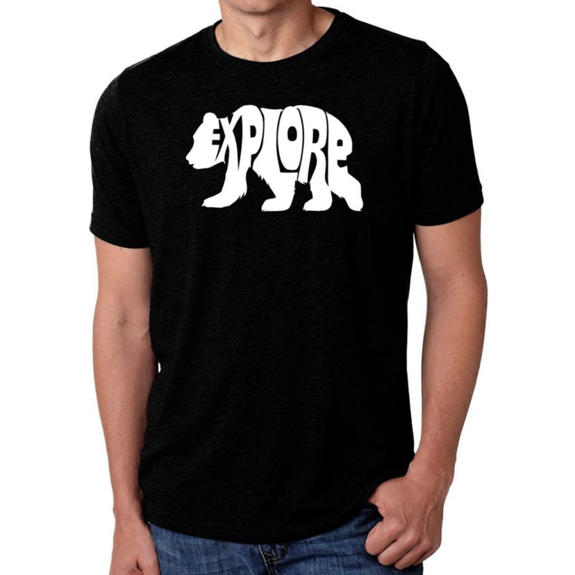 Mens Premium Blend Word Art T-Shirt - Explore