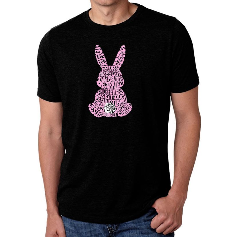 Mens Premium Blend Word Art T-shirt - Easter Bunny