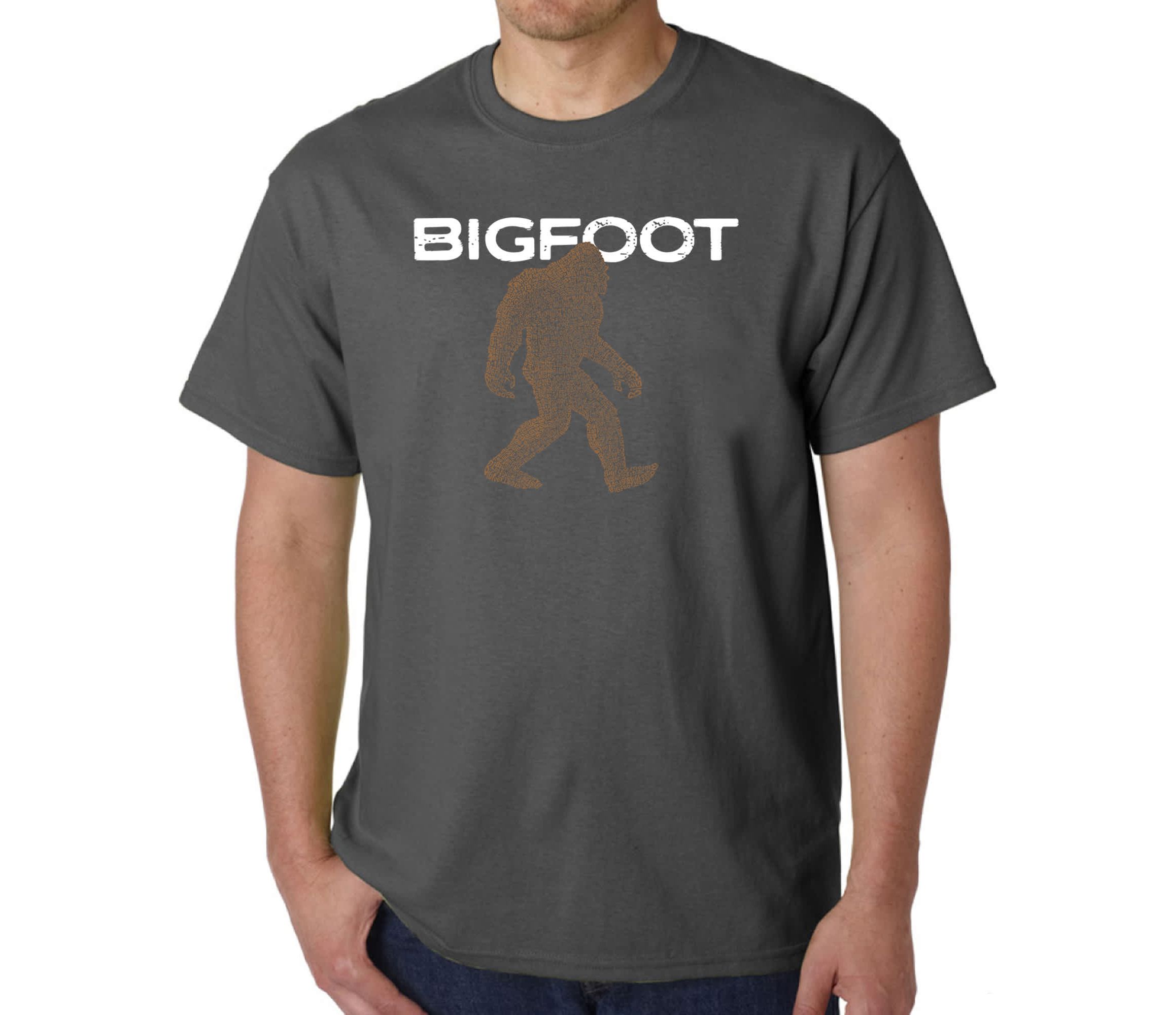 Mens Word Art T-Shirt  - Bigfoot