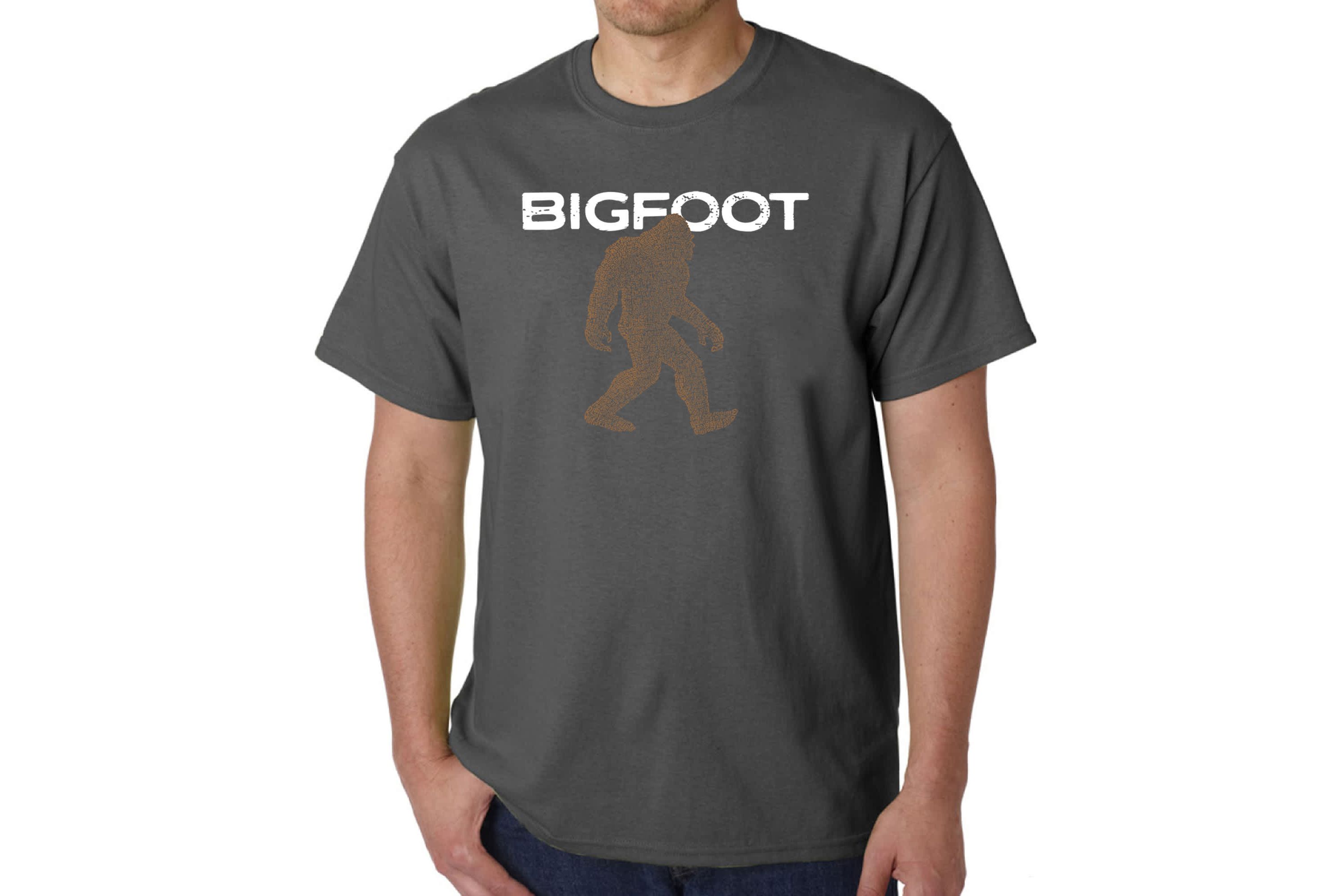 Mens Word Art T-Shirt  - Bigfoot