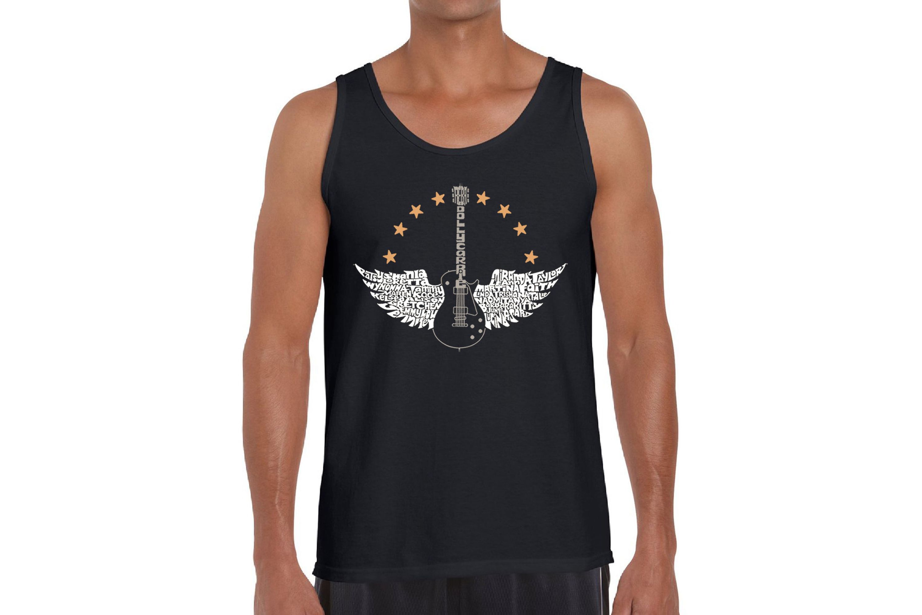Mens Word Art Tank Top - Country Female Singers