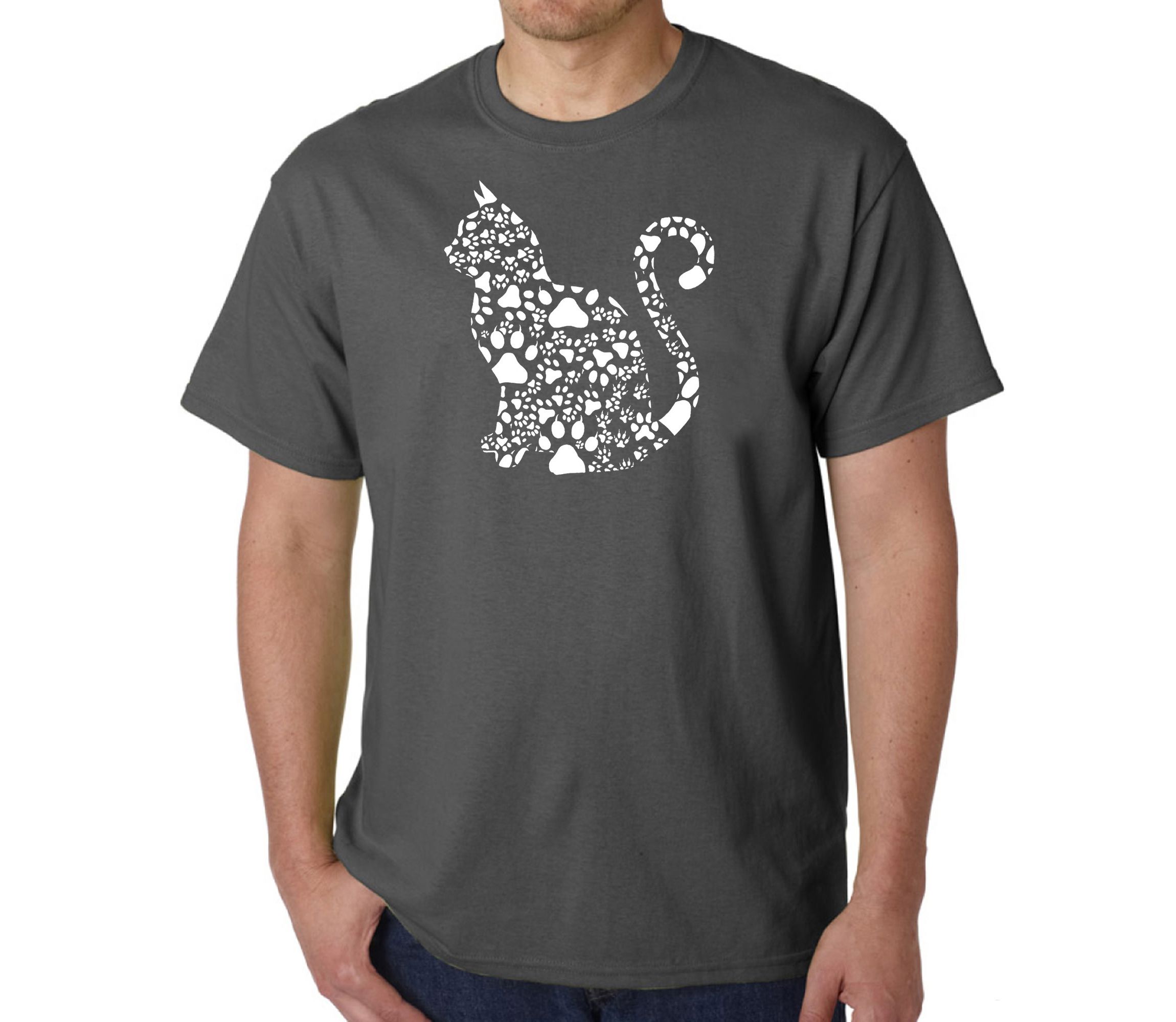 Mens Word Art T-Shirt - Cat Claws