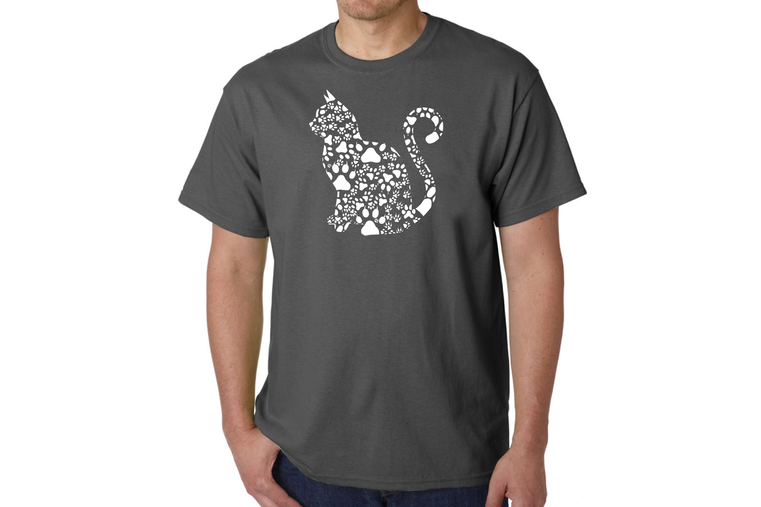 Mens Word Art T-Shirt - Cat Claws