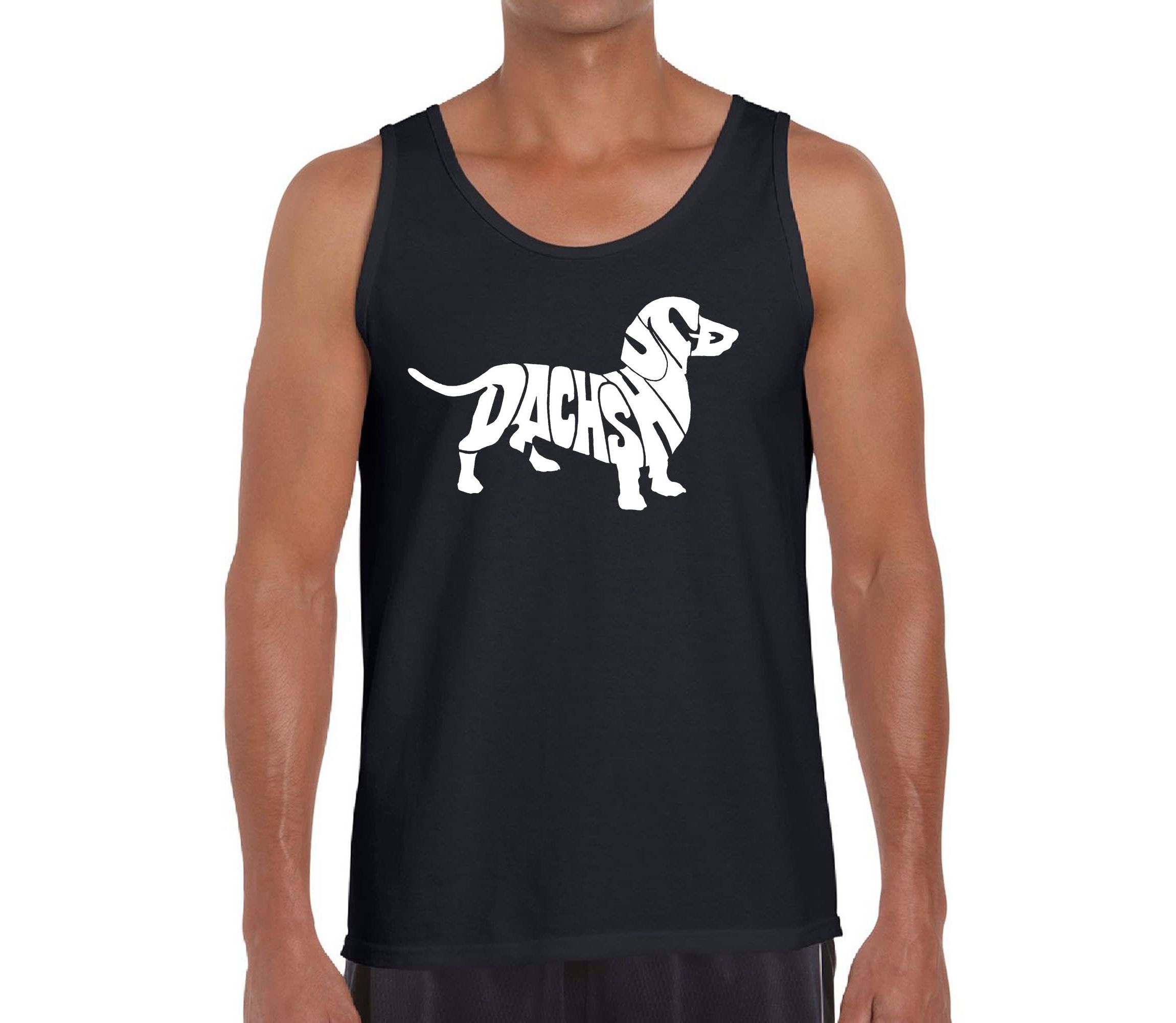 Mens Word Art Tank Top - Dachshund