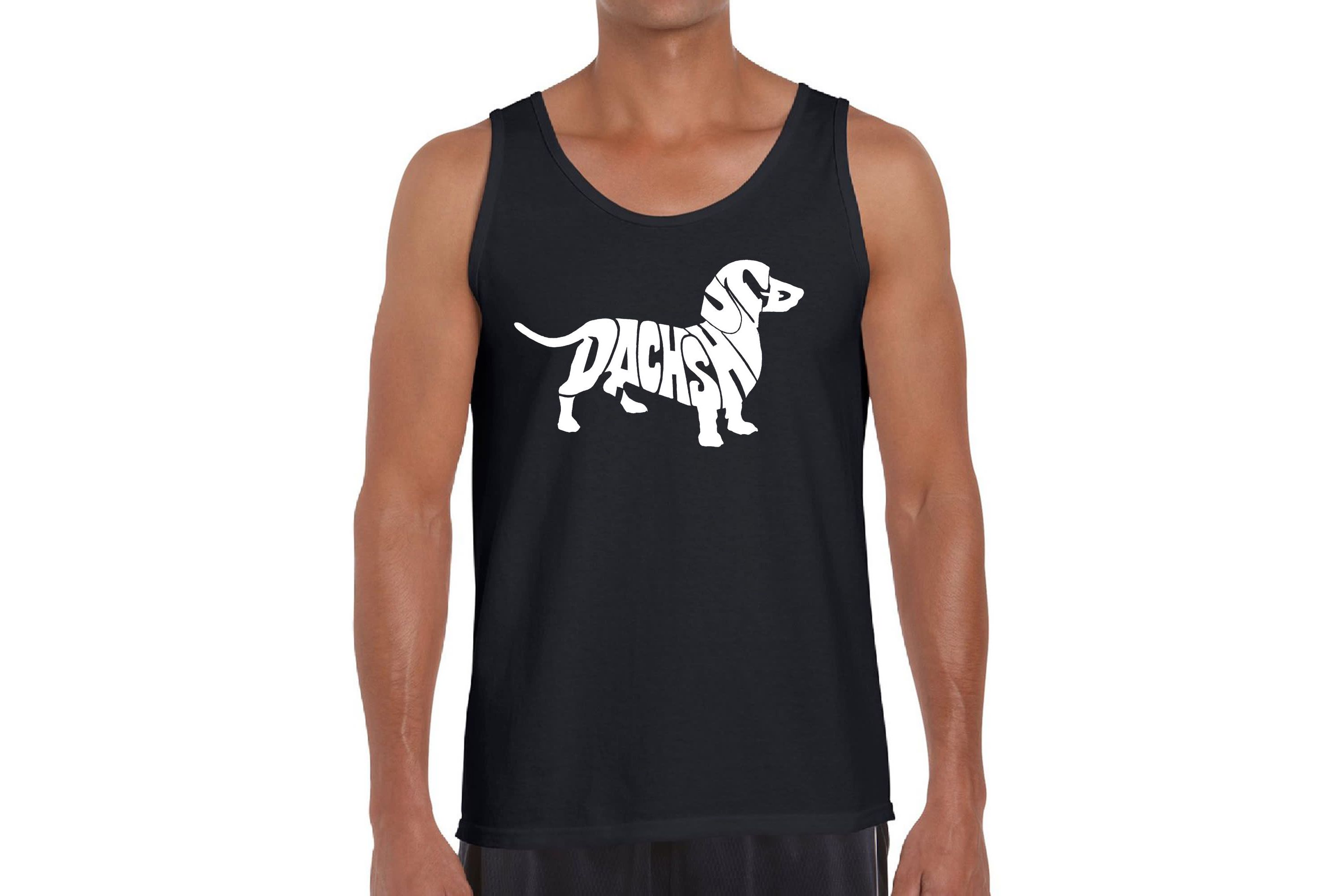 Mens Word Art Tank Top - Dachshund