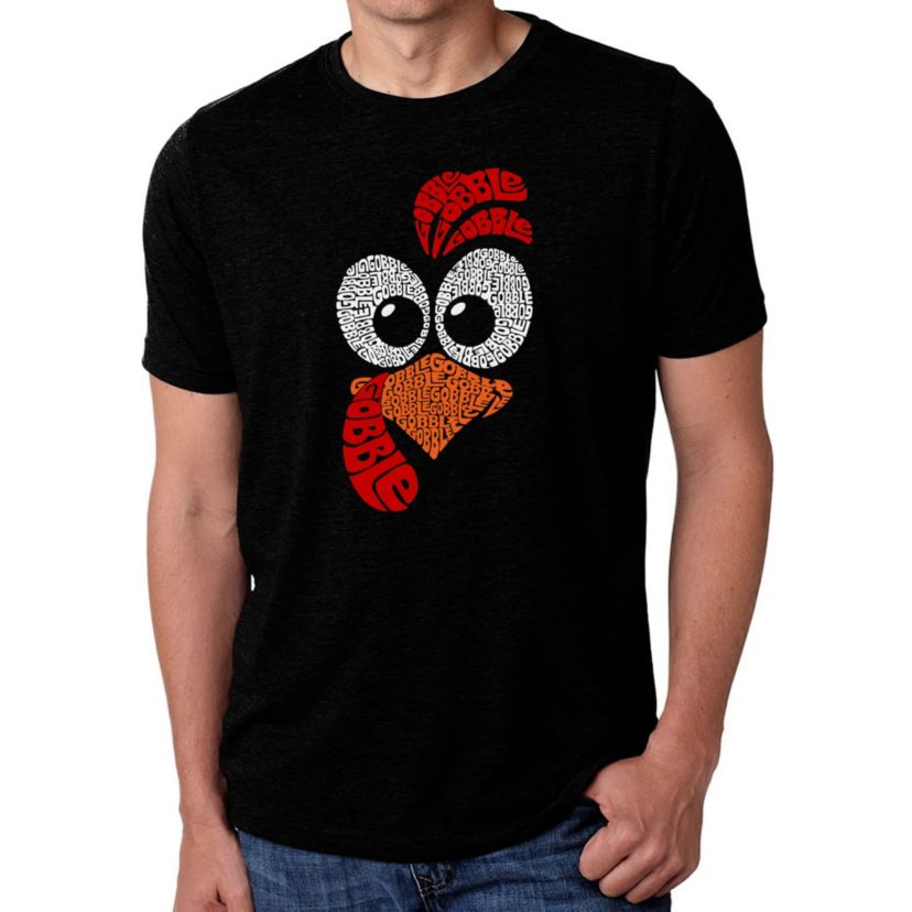 Mens Premium Blend Word Art T-Shirt - Turkey Face