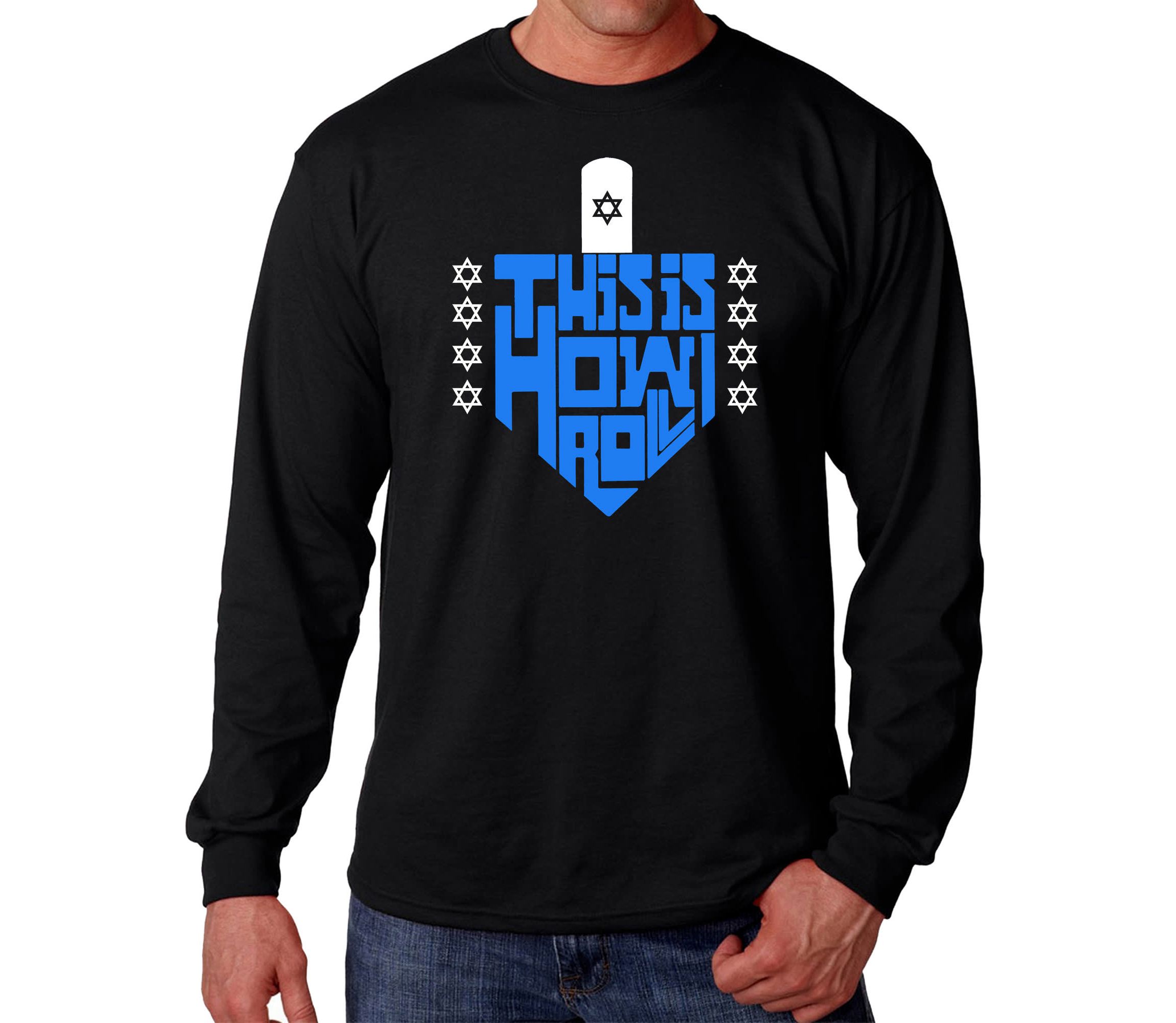 Mens Word Art Long Sleeve T-Shirt - This is How I Roll
