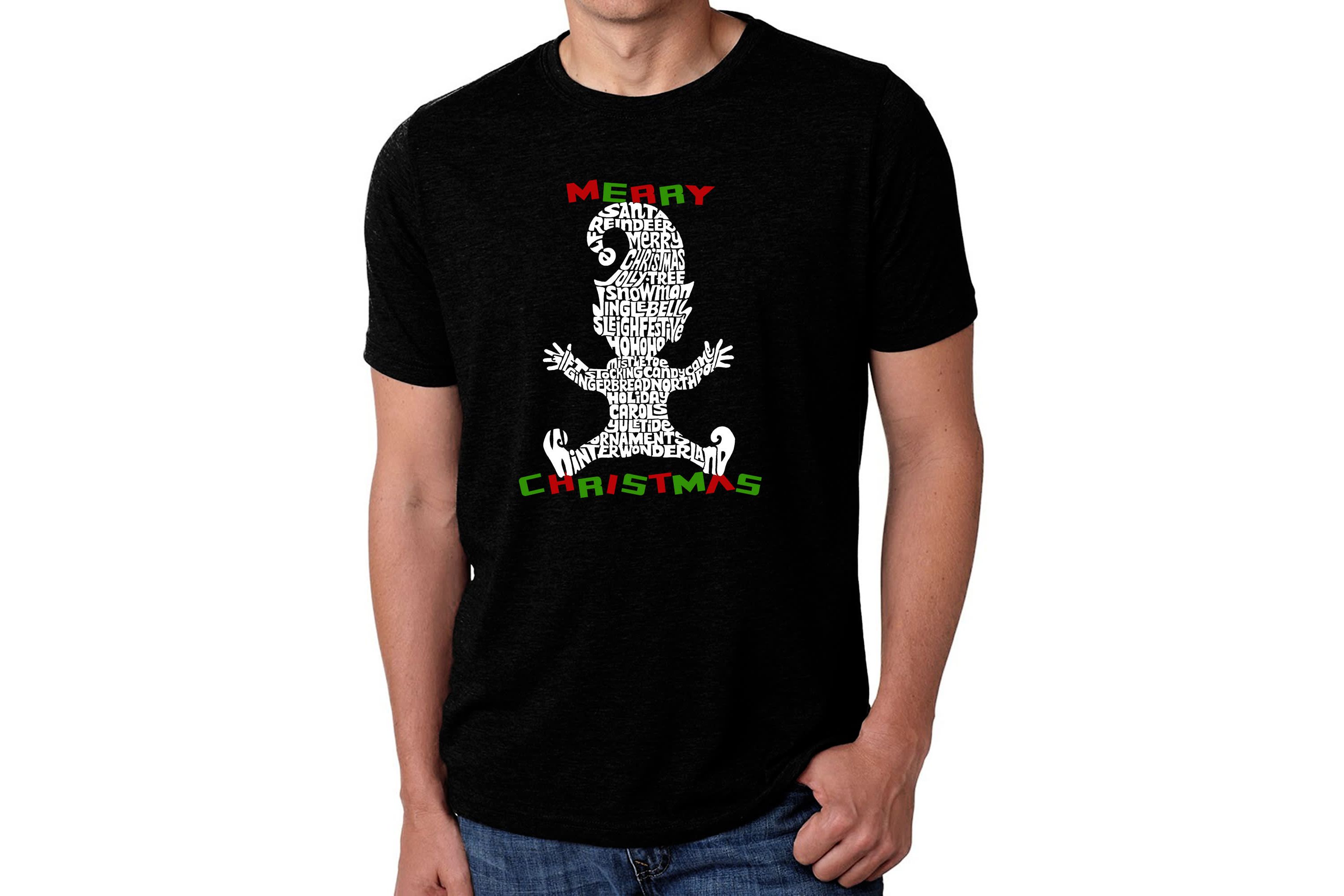 Mens Premium Blend Word Art T-Shirt  - Christmas Elf