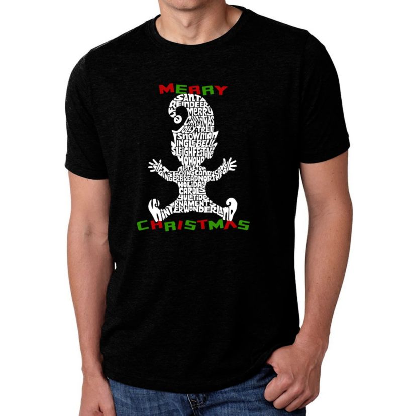 Mens Premium Blend Word Art T-Shirt  - Christmas Elf