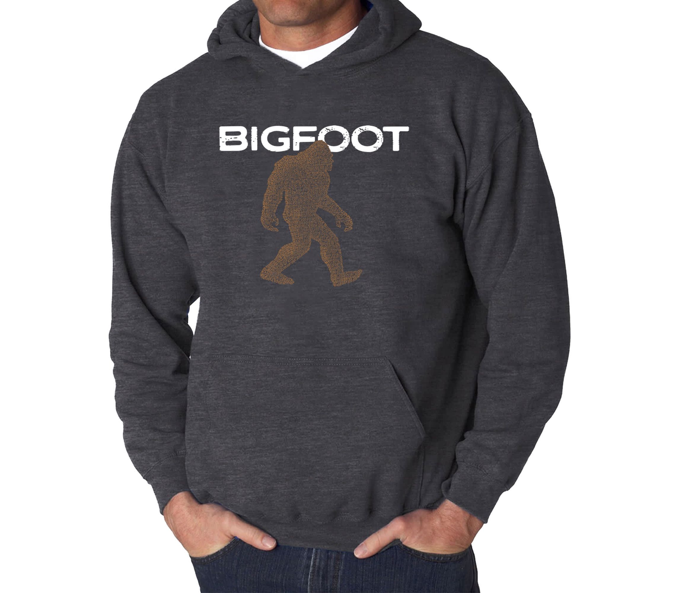 Mens Word Art Hooded Sweatshirt  - Bigfoot