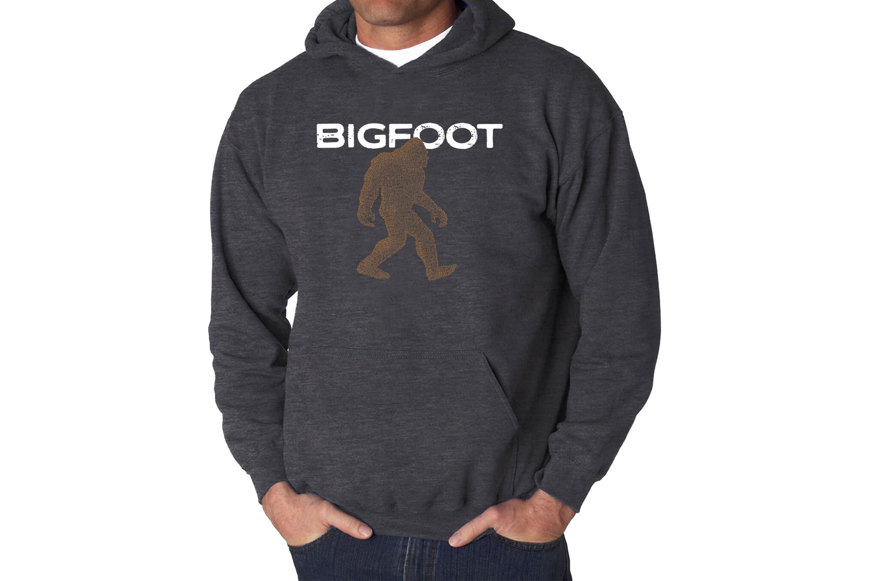Mens Word Art Hooded Sweatshirt  - Bigfoot