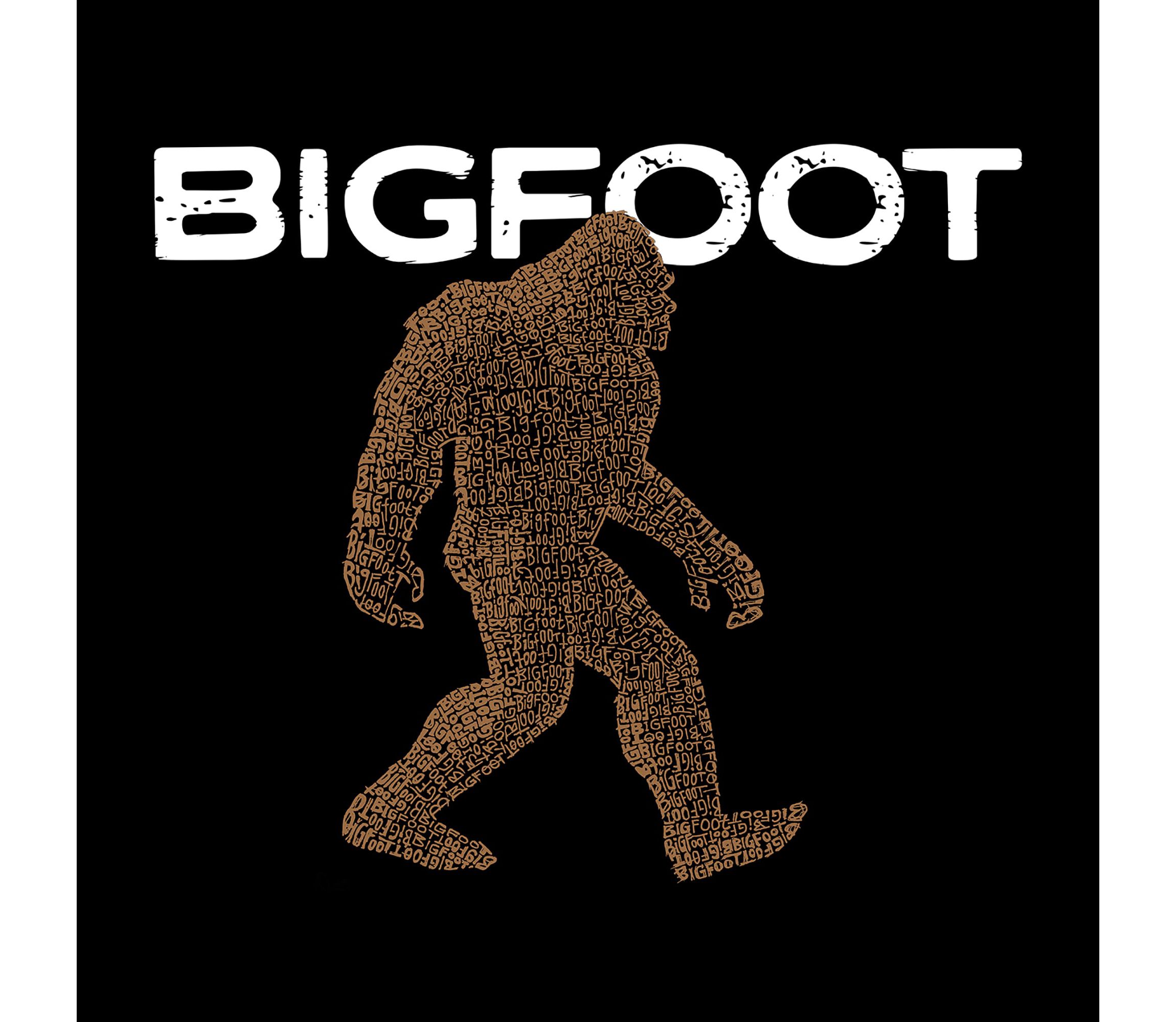 Mens Word Art Hooded Sweatshirt  - Bigfoot