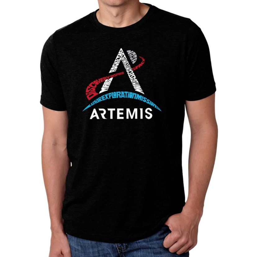 Mens Premium Blend Word Art T-Shirt  - NASA Artemis Logo