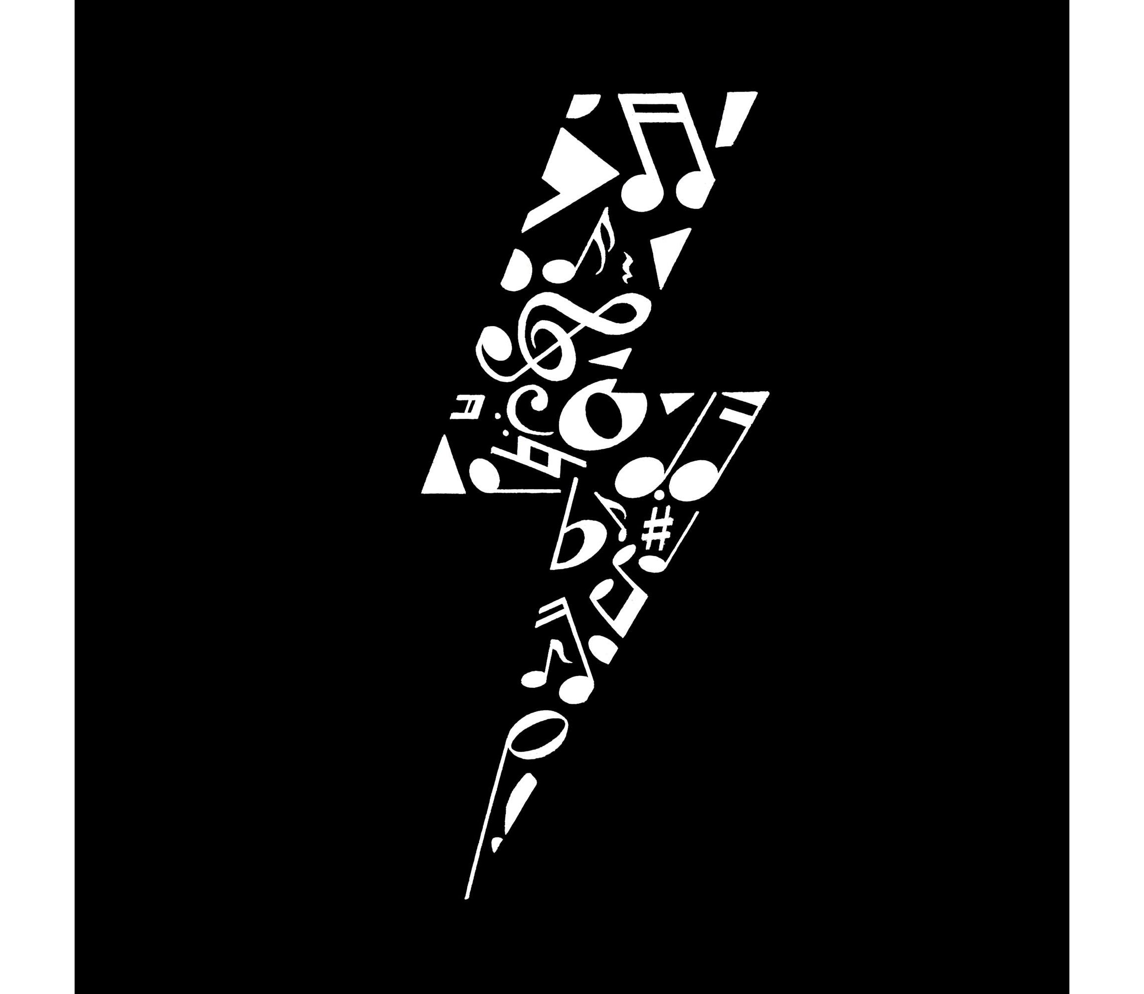 Mens Word Art Hooded Sweatshirt - Lightning Bolt