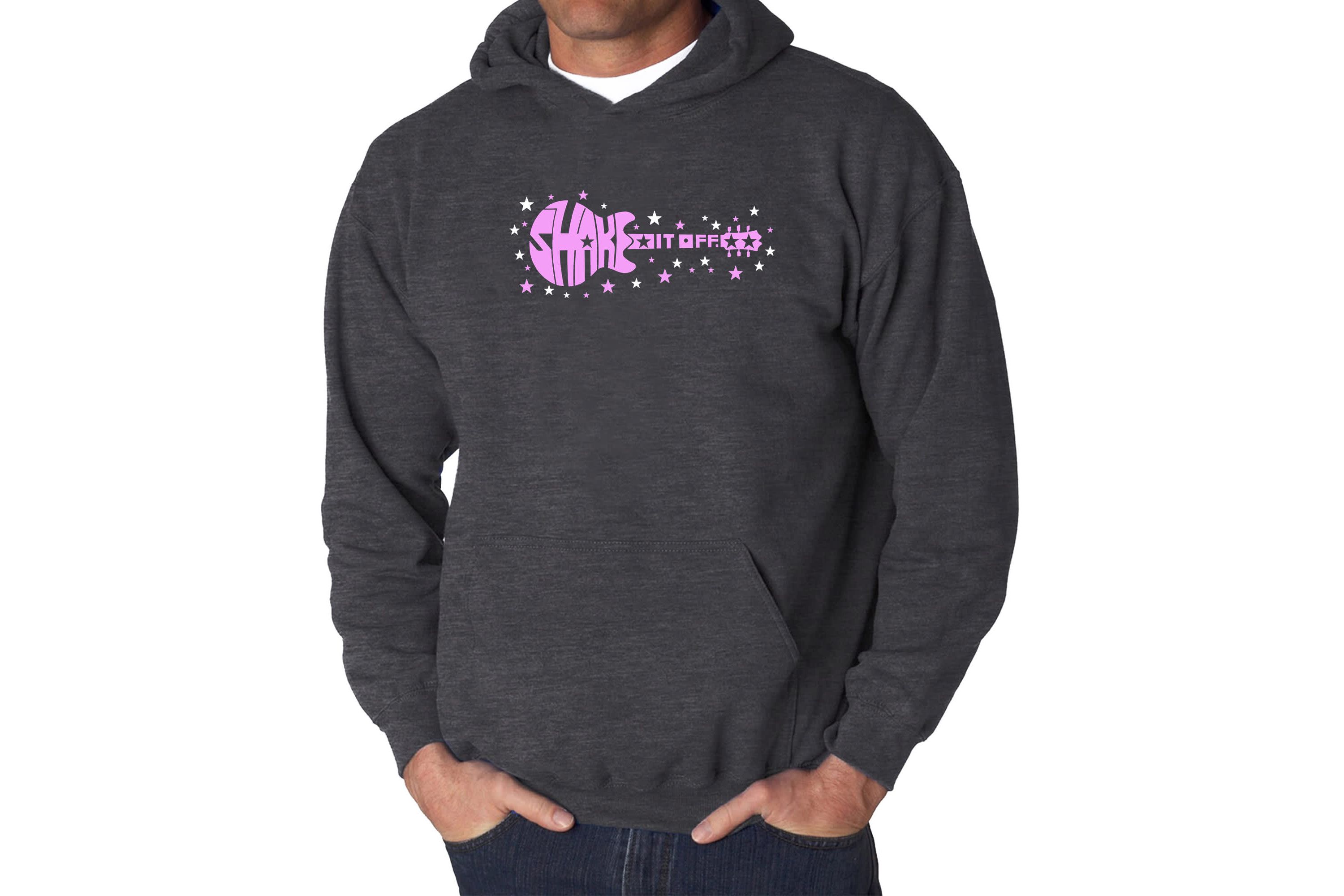Mens Word Art Hooded Sweatshirt  - Shake it Off