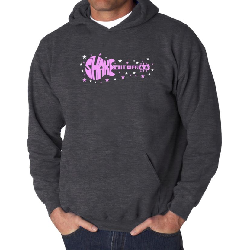 Mens Word Art Hooded Sweatshirt  - Shake it Off