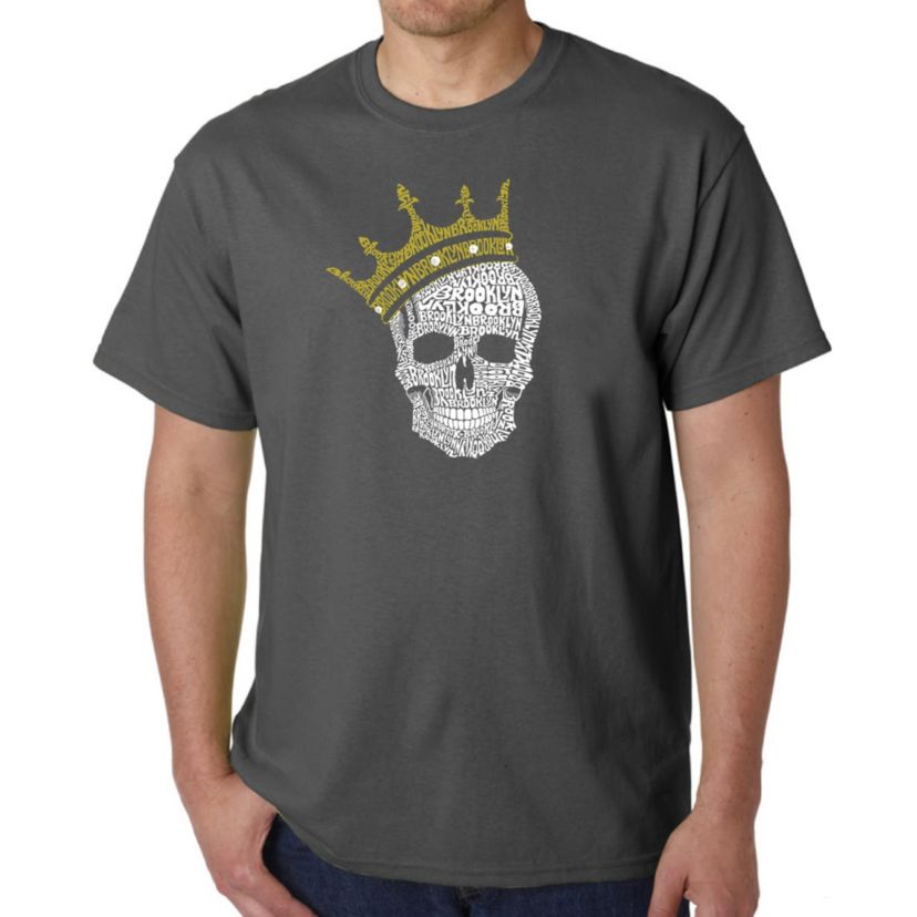Mens Word Art T-shirt - Brooklyn Crown